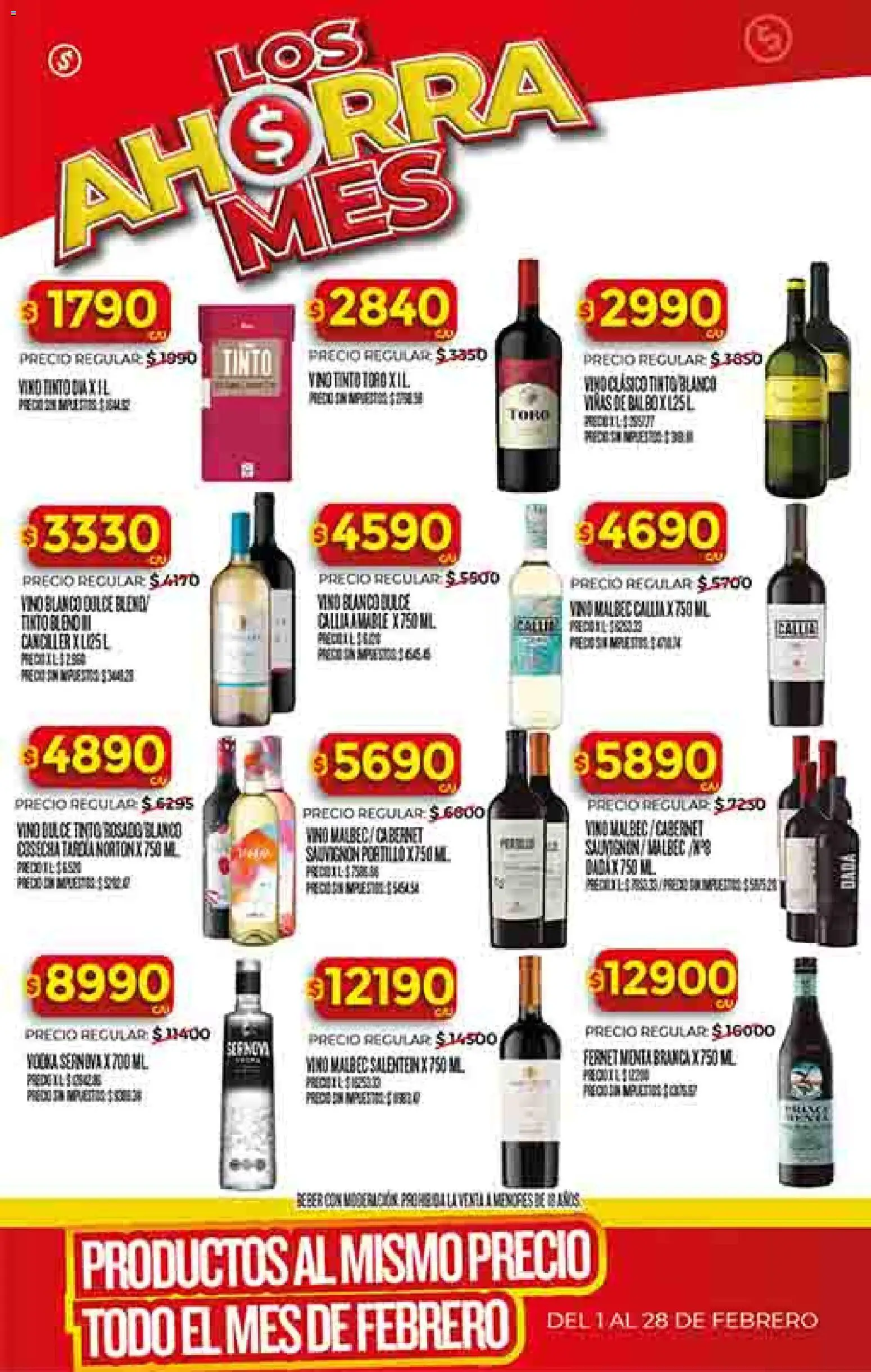 Supermercado DIA Ofertas │ válido desde el 11.02.2026 | Página: 38 | Productos: Vodka, Fernet, Vino