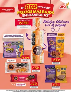 Ara - Ahorra con precios bajos y ofertas en la canasta familiar  -  Vista previa de la revista de la tienda Ara valido desde el 15.01.2026 | Página: 6 | Productos: Arequipe, Mermelada, Crema de leche, Chocolate