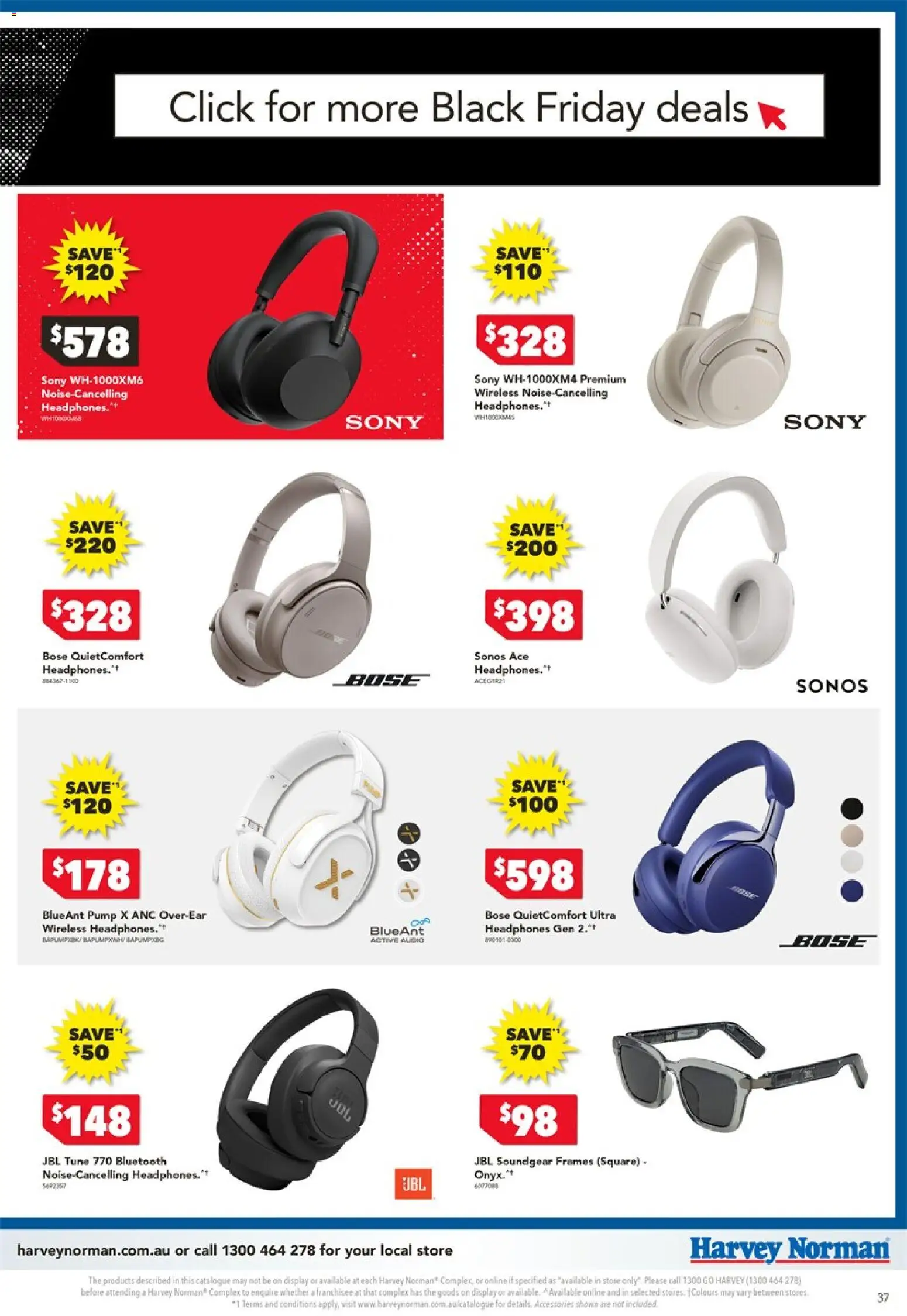 Harvey Norman catalogue - valid from 20.11.2025 | Page: 37 | Products: Accessories, Audio, Headphones