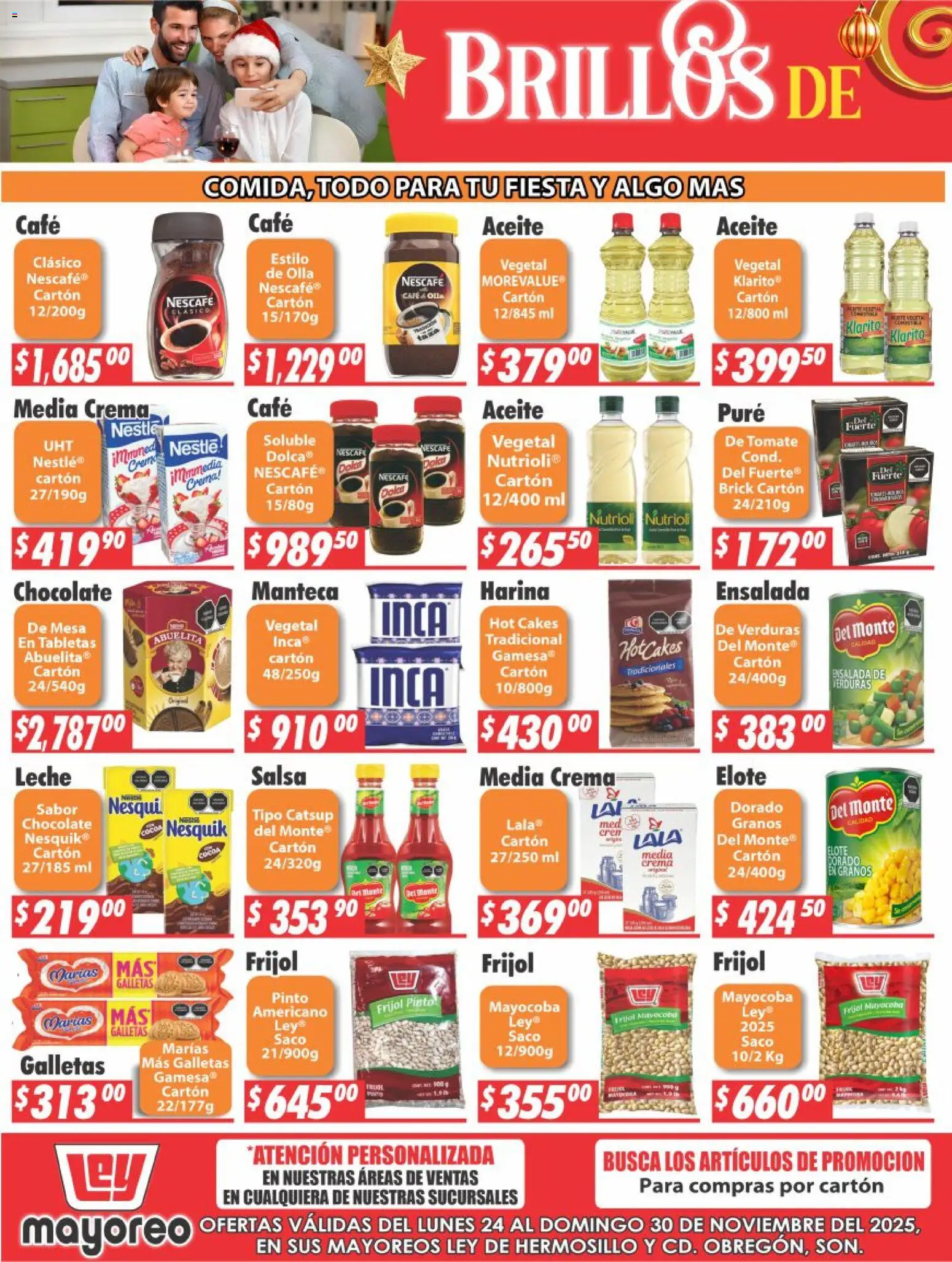 Nuevas ofertas de Casa Ley válidas en toda la República Mexicana desde el 24.11.2025. ¡Encuentra las mejores ofertas en Casa Ley folleto La Paz! | Página: 3 | Productos: Harina, Galletas, Mesa, Olla