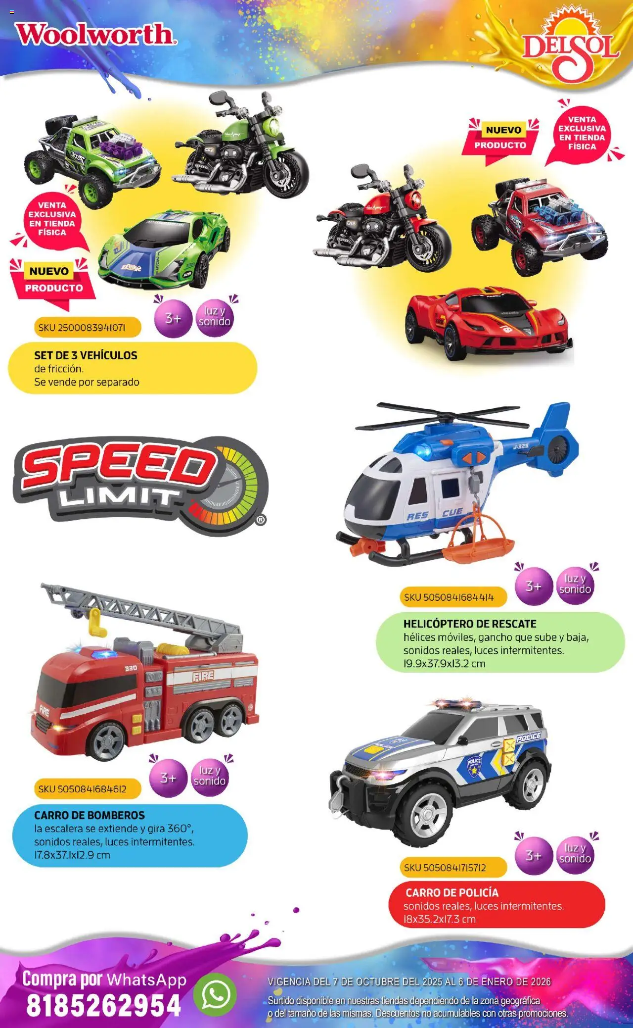 Nuevas ofertas de Del Sol y Woolworth válidas en toda la República Mexicana desde el 07.10.2025. ¡Encuentra las mejores ofertas en Del Sol y Woolworth - Catálogo Castillo Del Juguete! | Página: 163 | Productos: Escalera