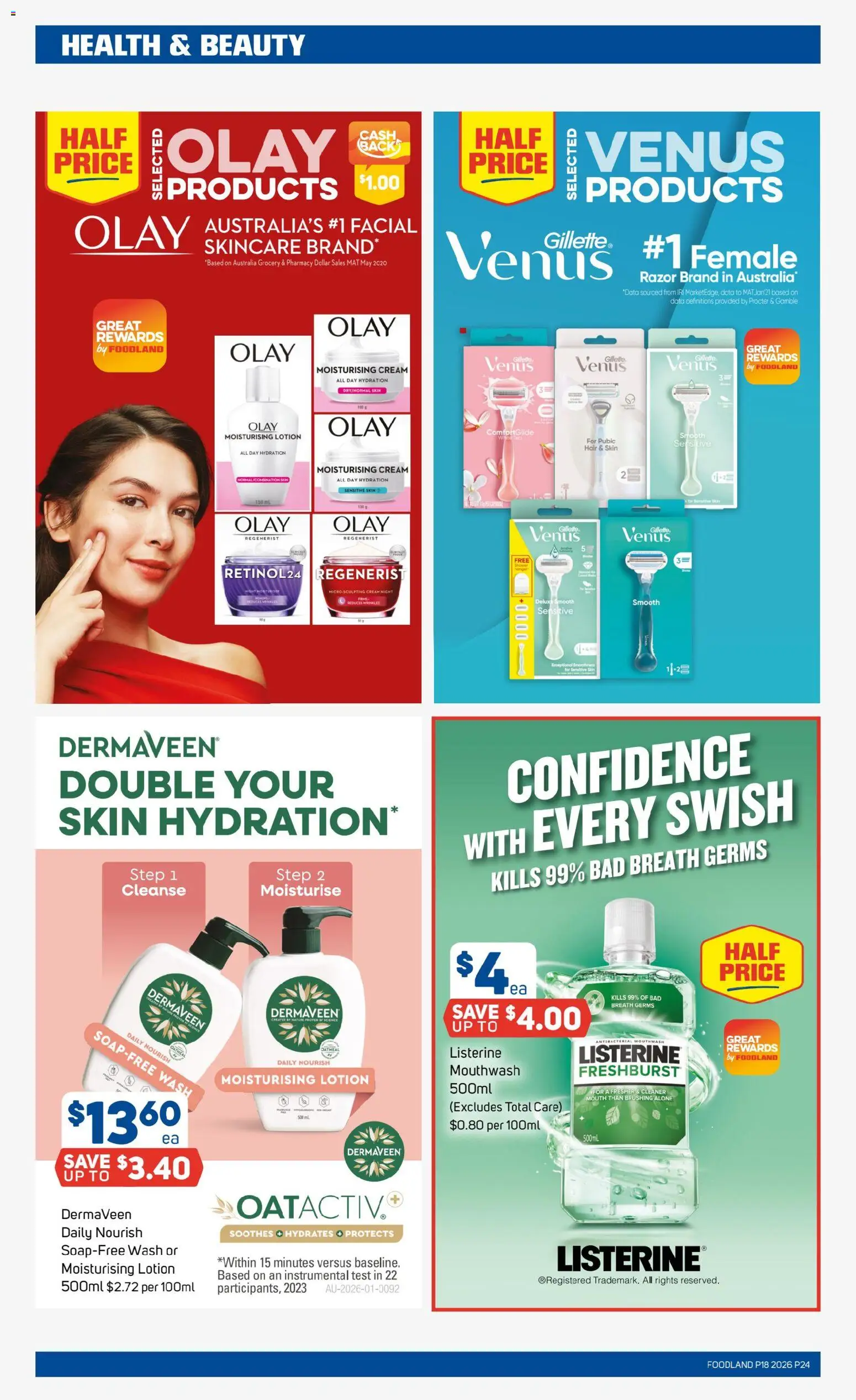Foodland catalogue - valid from 29.04.2026 | Page: 24 | Products: Cleaner, Lotion, Mouthwash, Cream