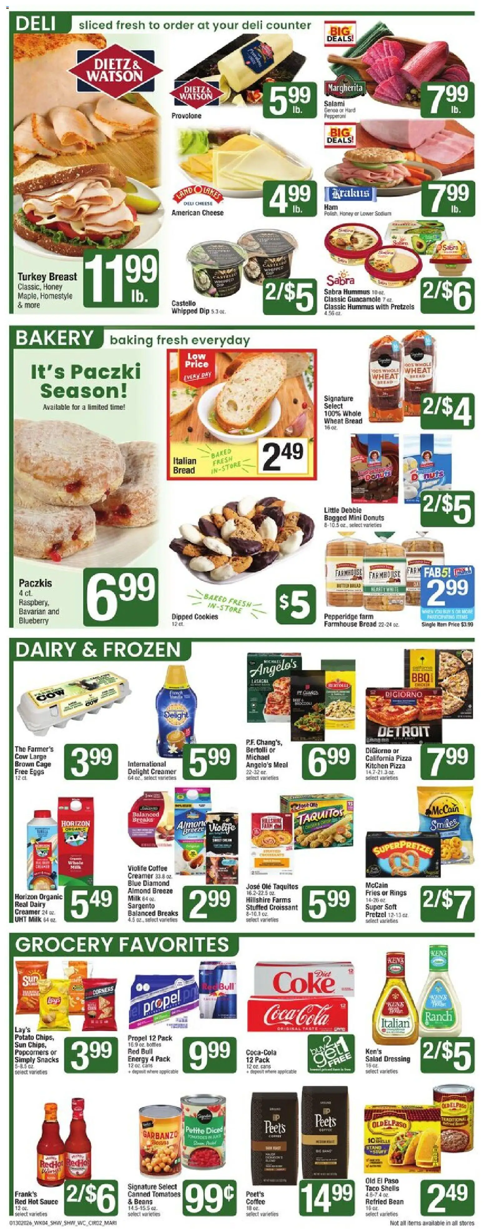 Shaw's Weekly Ad - RI - valid from 30.01.2026 | Page: 2 | Products: Coffee, Tomatoes, Nuts, Salad
