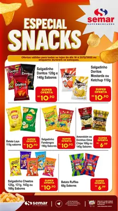 Semar Supermercado - Ofertas Especial Snacks - Pré-Visualização do folheto da loja Semar Supermercado, válido de 18.12.2025