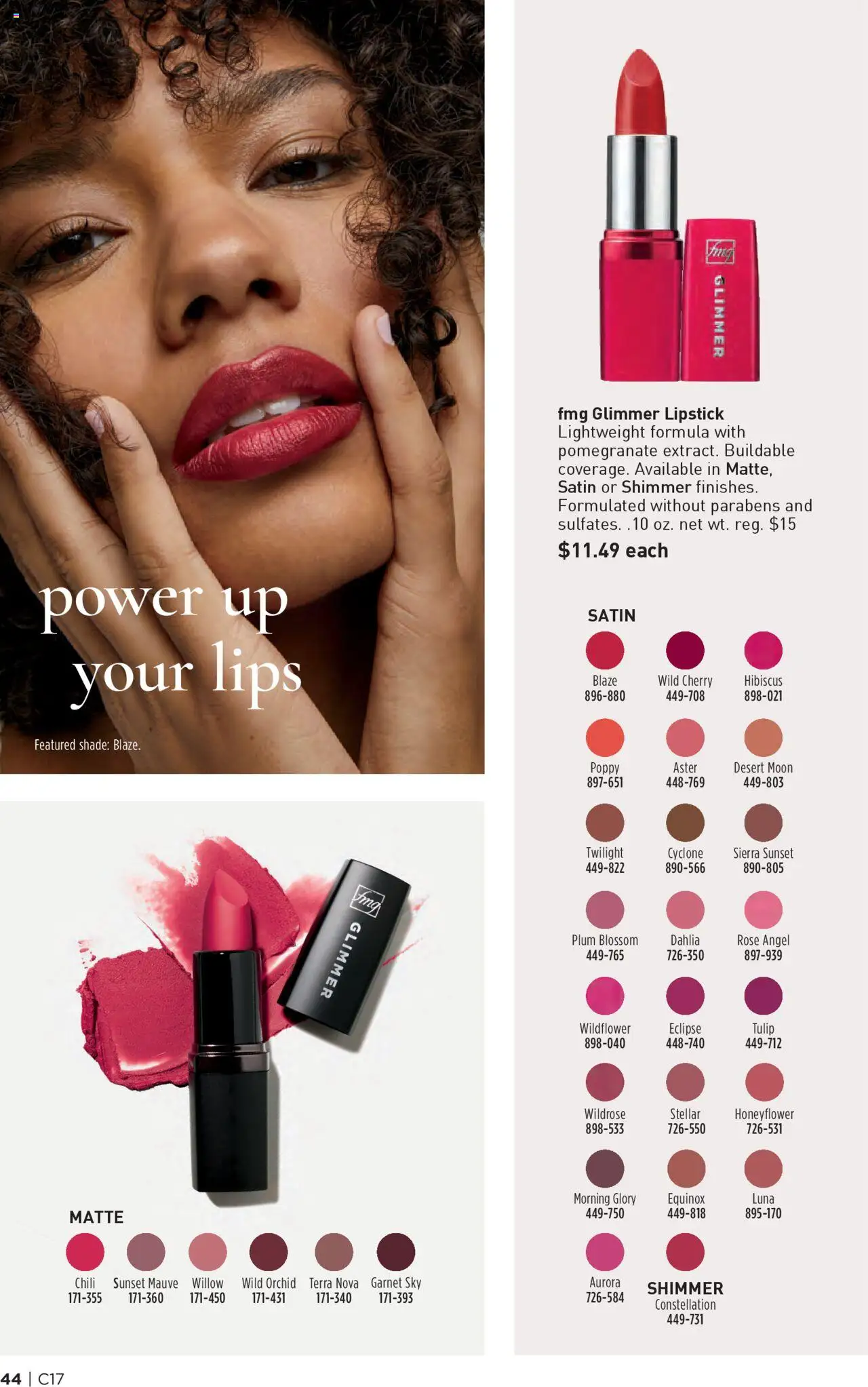 Avon Brochure - valid from 13.08.2025 | Page: 44 | Products: Plum, Lipstick
