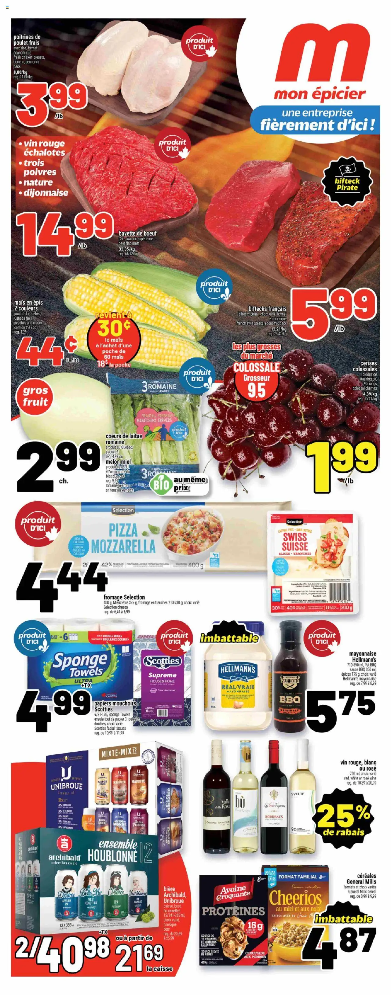 Metro flyer valid from 24.07.2025 | Page: 1 | Products: Cream, Pizza, Beer, Chicken