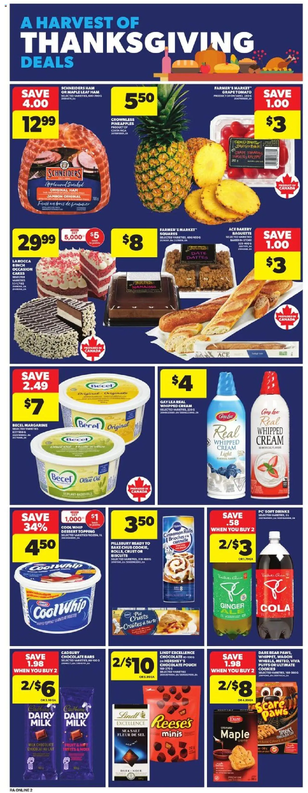 Atlantic Superstore flyer valid from 02.10.2025 | Page: 10 | Products: Cream, Cookies, Oil, Chocolate