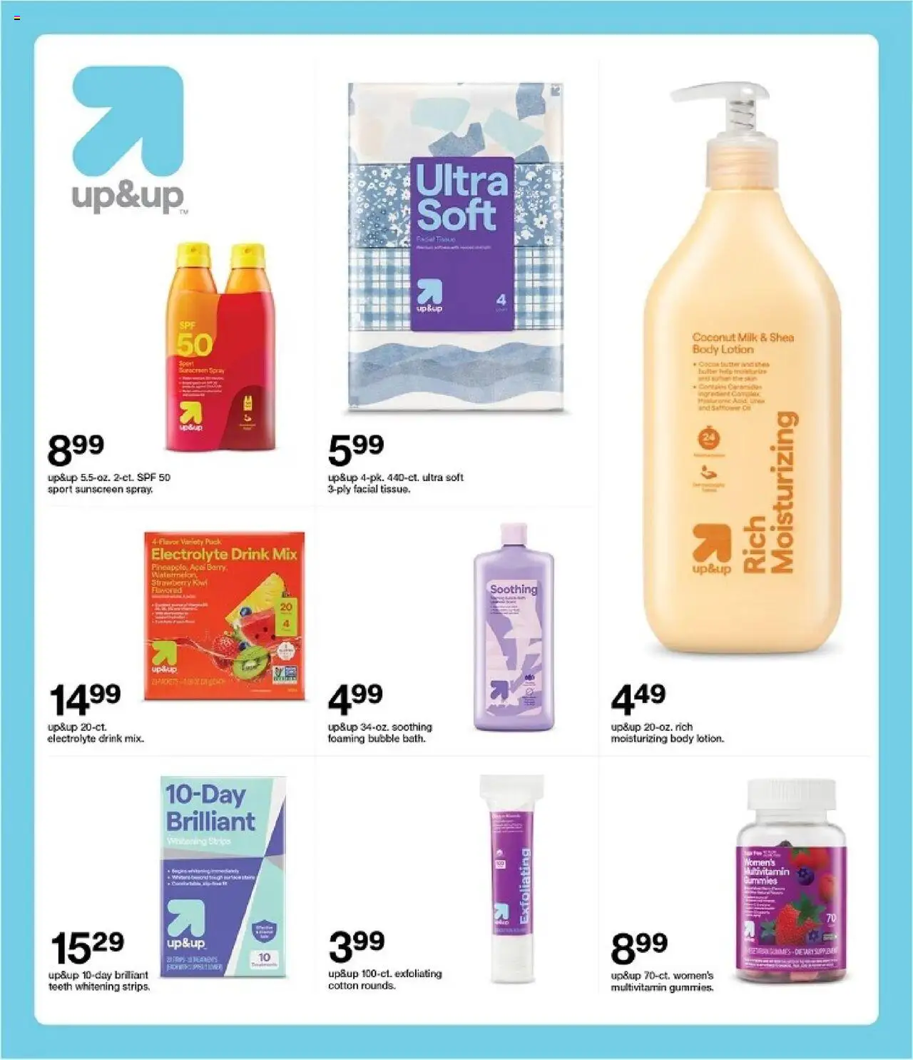 Target Weekly Ad - valid from 19.10.2025 | Page: 33 | Products: Multivitamin, Milk, Butter, Sunscreen