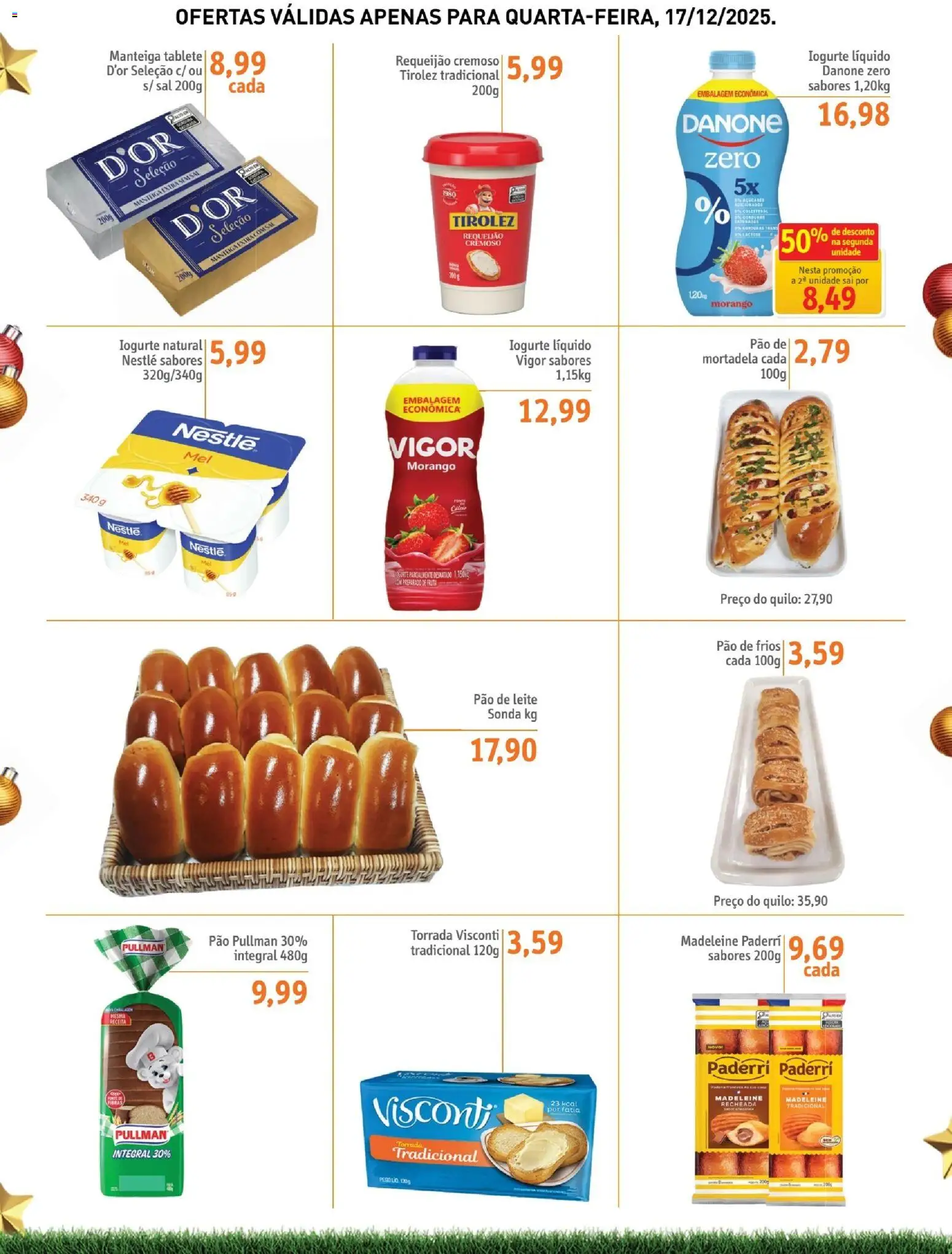 Sonda Folheto - válido de 17.12.2025 | Página: 2 | Produtos: Iogurte, Mortadela, Sal, Requeijão