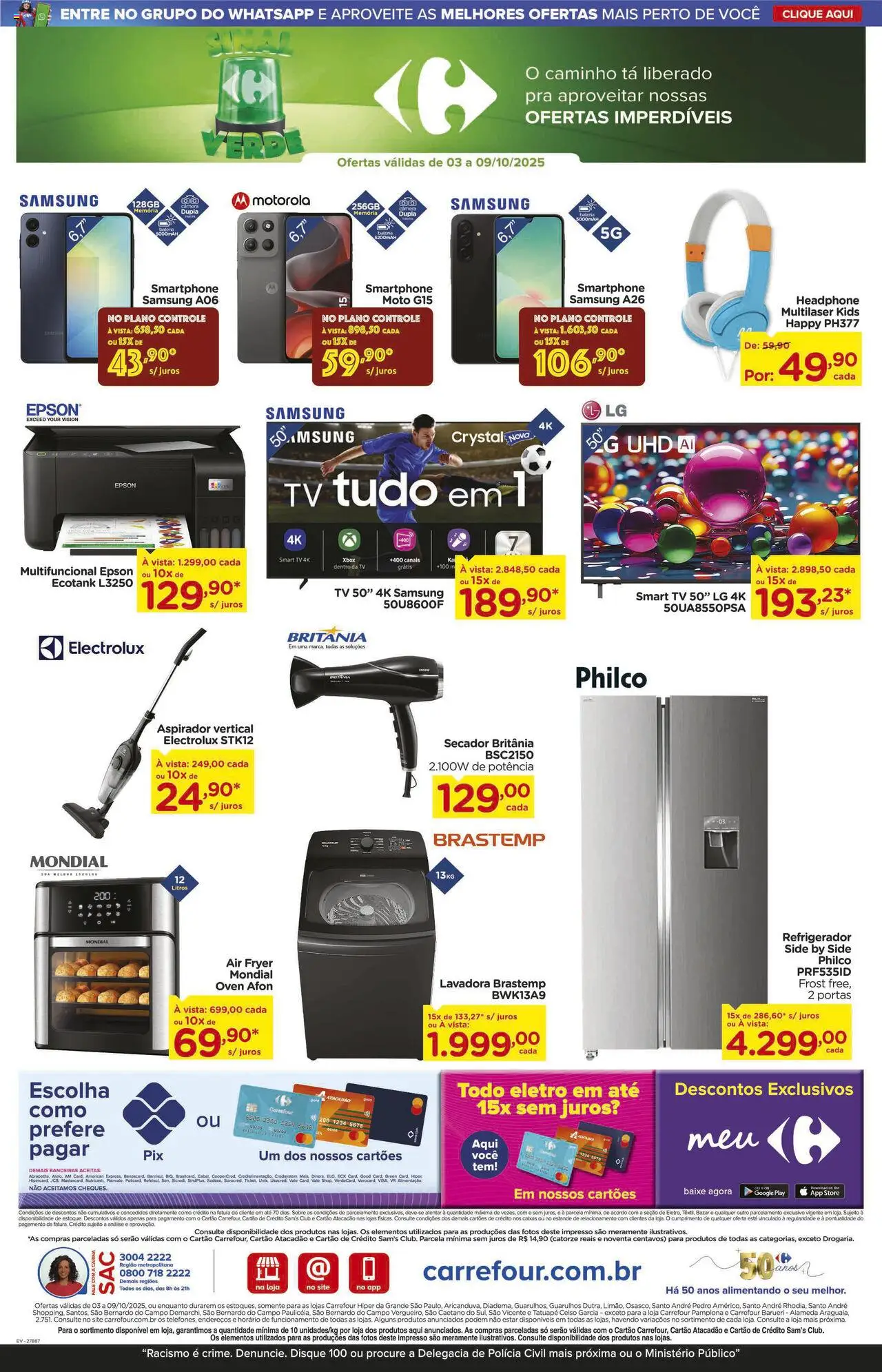 Carrefour Folheto - válido de 03.10.2025 | Página: 24 | Produtos: Secador, smart TV, Tv, Xbox