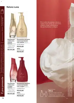Natura - Ciclo 17/2025 - Pré-Visualização do folheto da loja Natura, válido de 14.10.2025 | Página: 72 | Produtos: Fragrância, Desodorante, Base