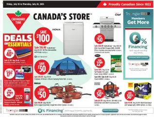 Preview of Canadian Tire weekly flyer / circulaire from shop Canadian Tire valid from 18.07.2025
