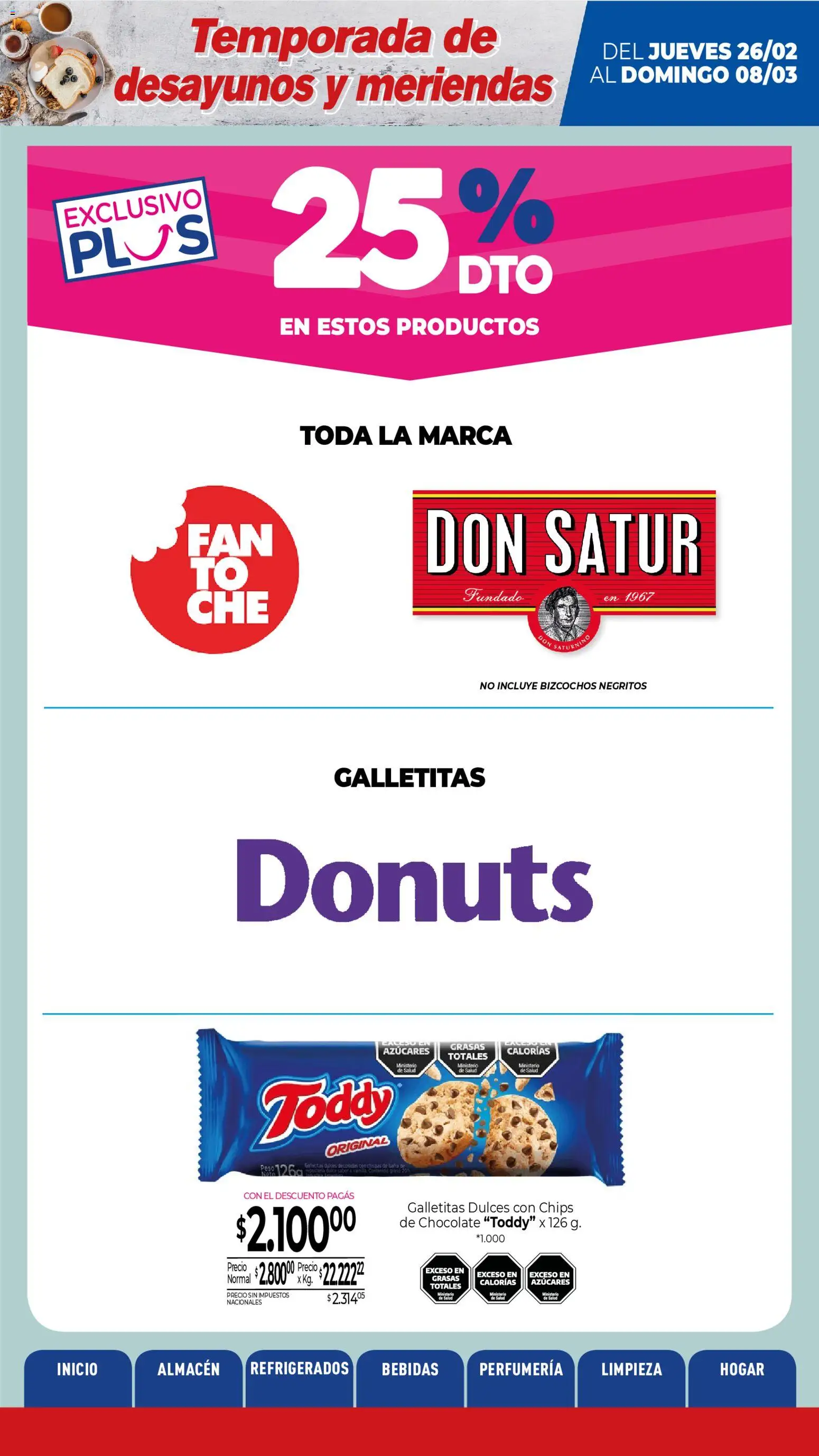 La Anonima catálogo │ válido desde el 26.02.2026 | Página: 3 | Productos: Galletitas, Chocolate, Bizcochos