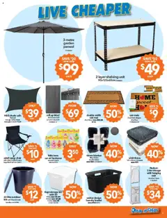 Cheap as Chips catalogue - valid from 17.09.2025 | Page: 3 | Products: Chair, Parasol, Laundry, Blanket