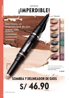 Vista previa de folleto Oriflame - Campaña 3 de la Oriflame válido desde 14.02.2026 | Página: 48 | Productos: Sombra de ojos, Delineador de ojos, Delineador, Maquillaje