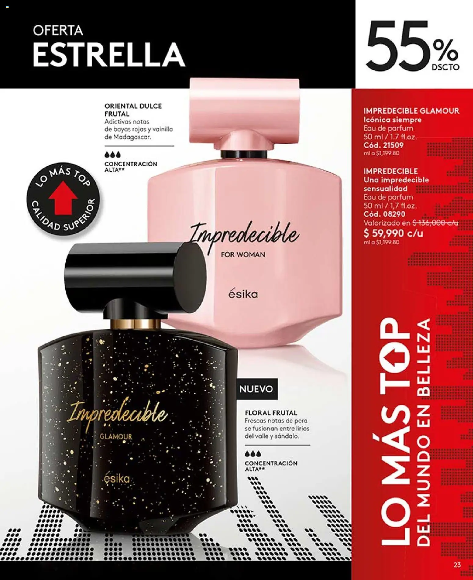 Ésika revista - valida desde el 13.03.2026 | Página: 23 | Productos: Top, Pera