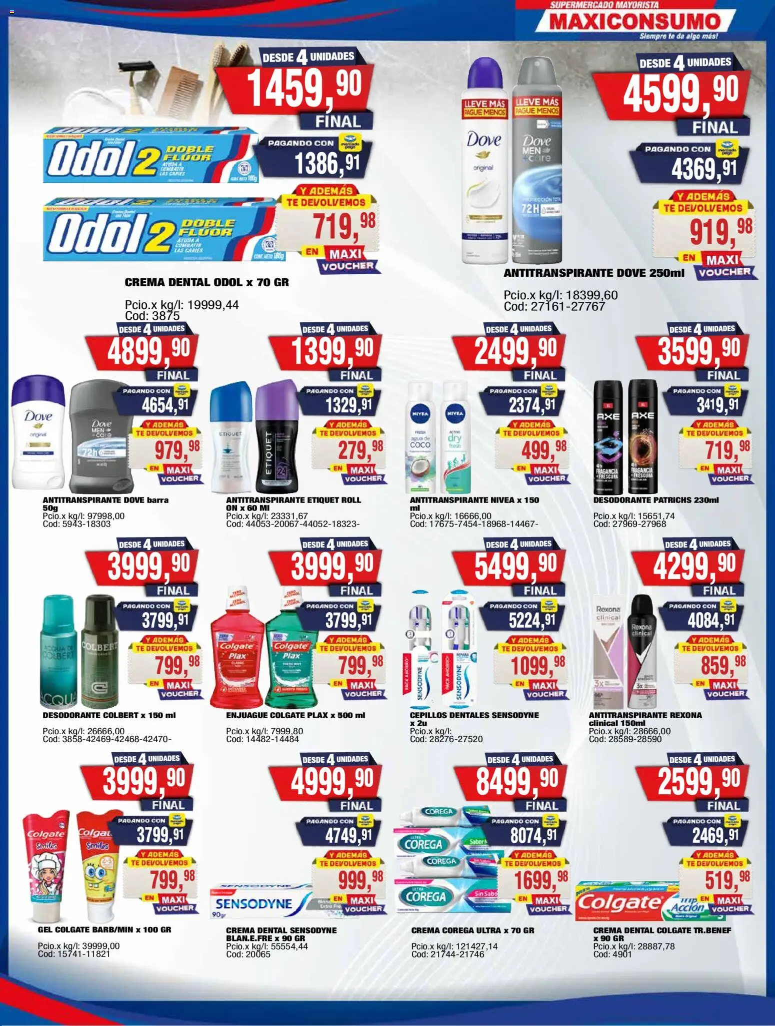 Maxiconsumo ofertas │ válido desde el 13.04.2026 | Página: 27 | Productos: Desodorante, Antitranspirante, Té, Crema