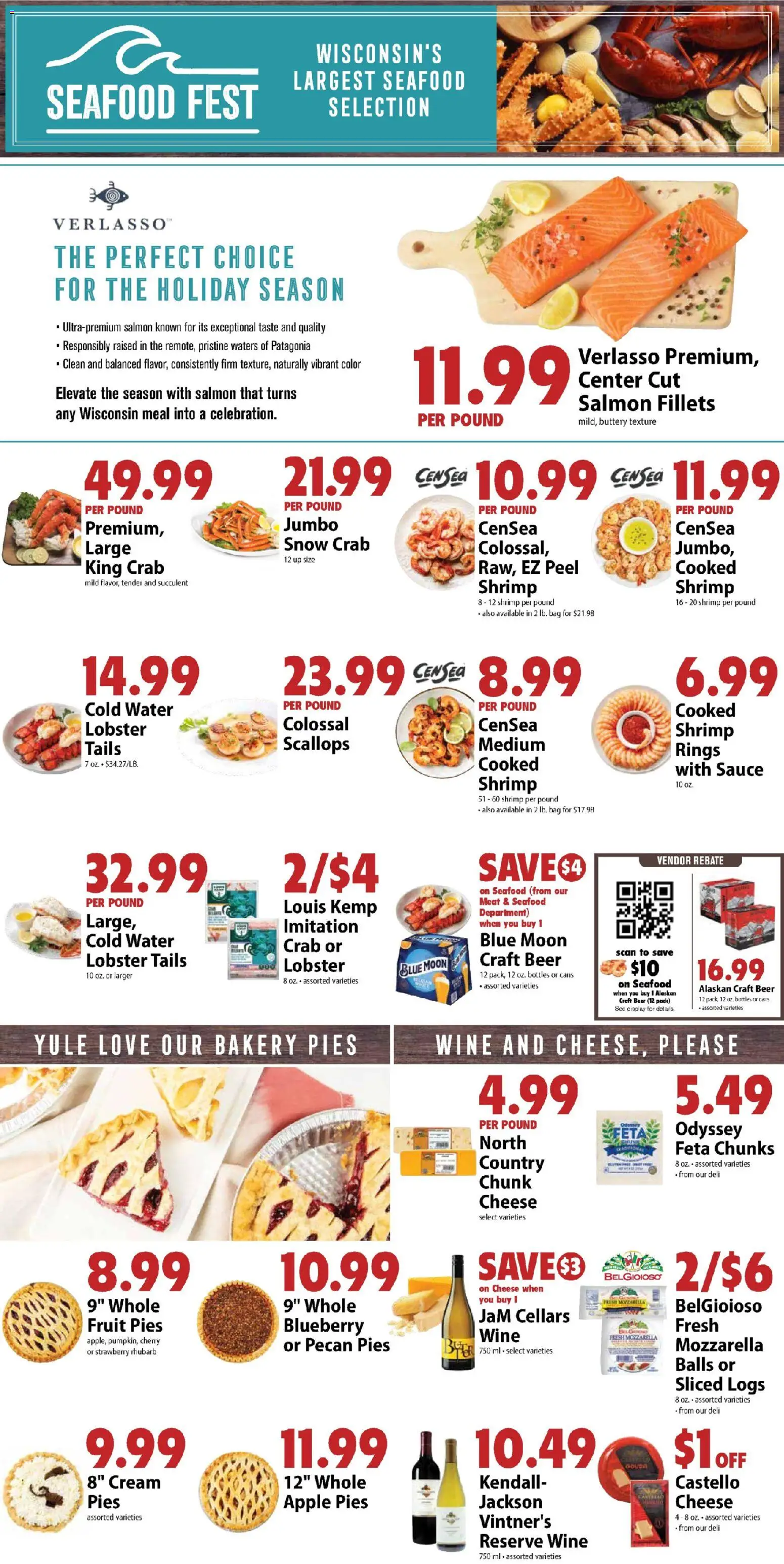 Festival Foods Weekly Ad - valid from 17.12.2025 | Page: 2 | Products: Cheese, Wine, Cream, Bag