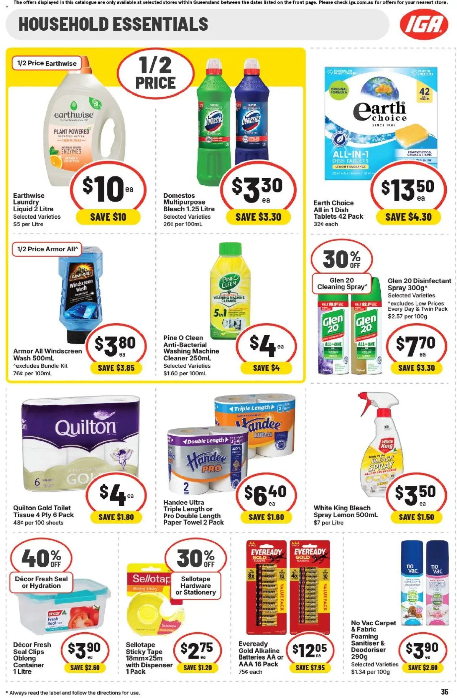 IGA catalogue - valid from 04.03.2026 | Page: 38 | Products: Cleaner, Conditioner, Lemon, Laundry