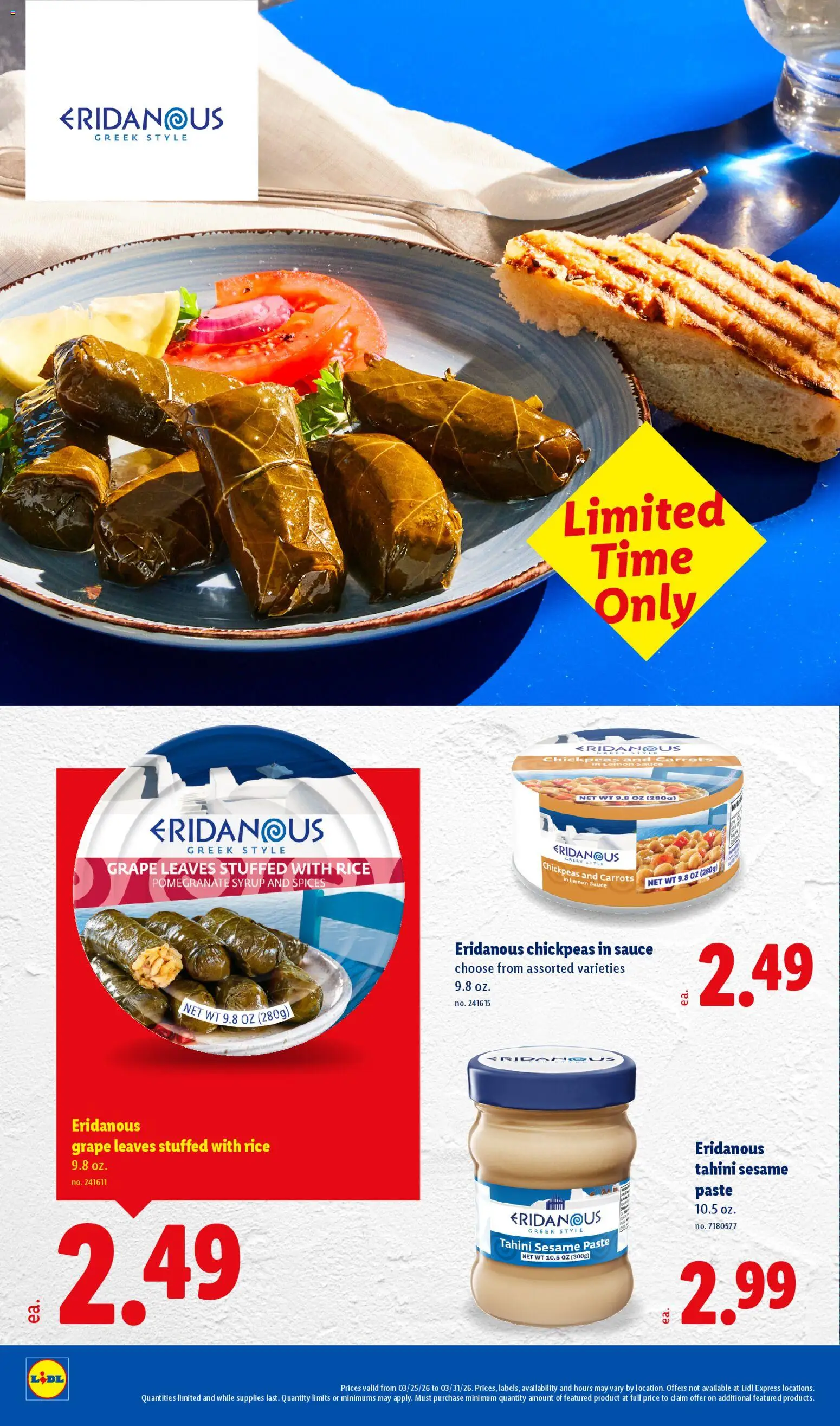 Lidl Weekly Ad - valid from 25.03.2026 | Page: 4 | Products: Rice, Spices, Sauce, Lemon
