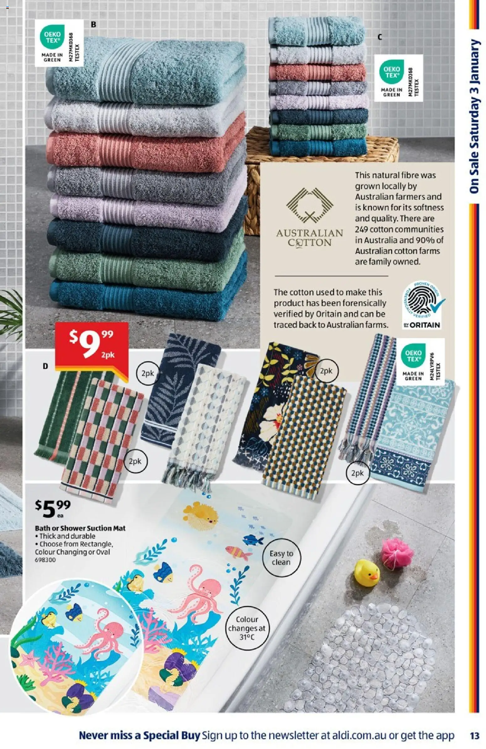 Aldi catalogue - valid from 31.12.2025 | Page: 13 | Products: Bath, Shower
