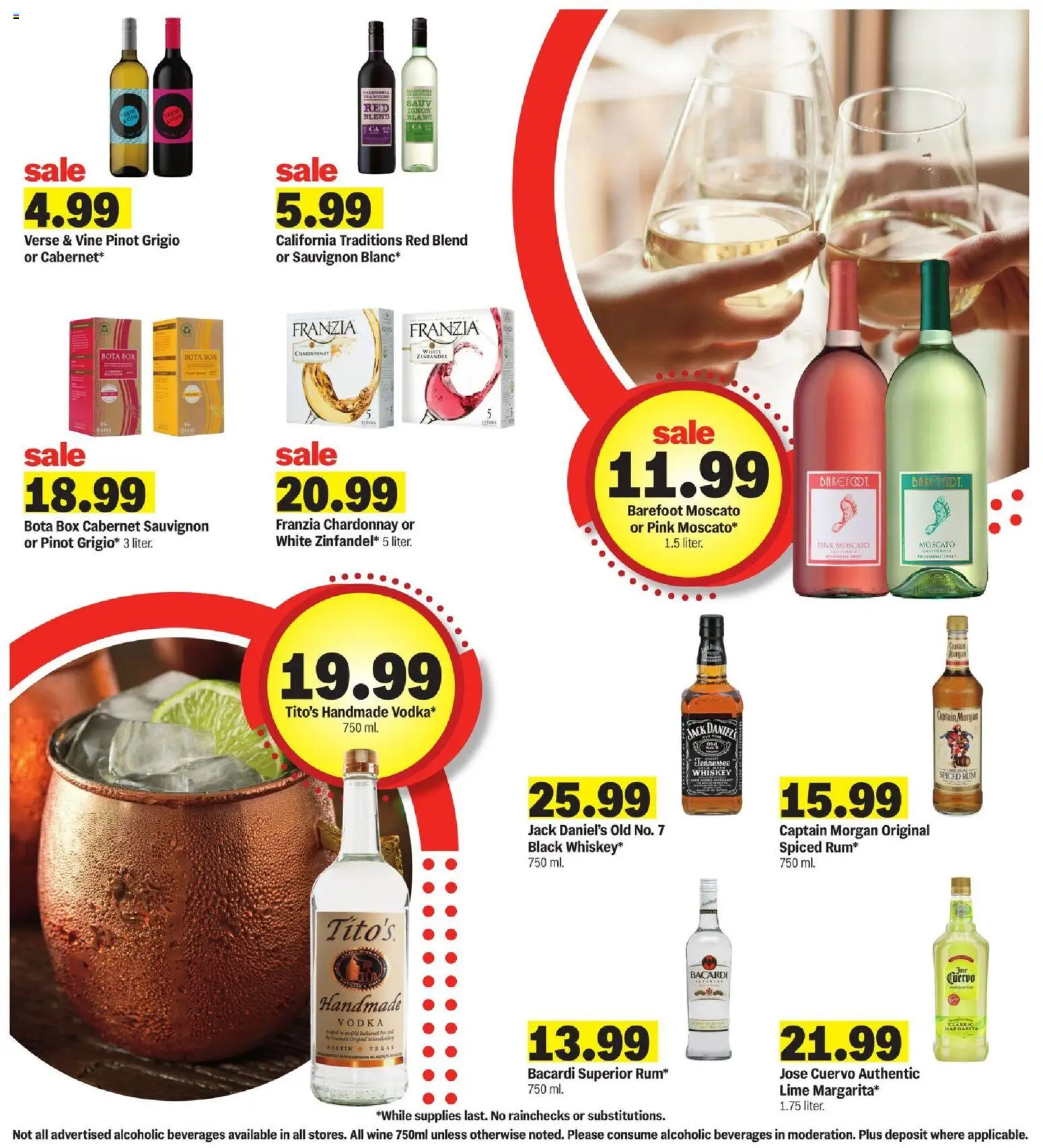 Meijer Weekly Ad - valid from 14.01.2026 | Page: 24 | Products: Wine, Vodka, Whiskey, Lime