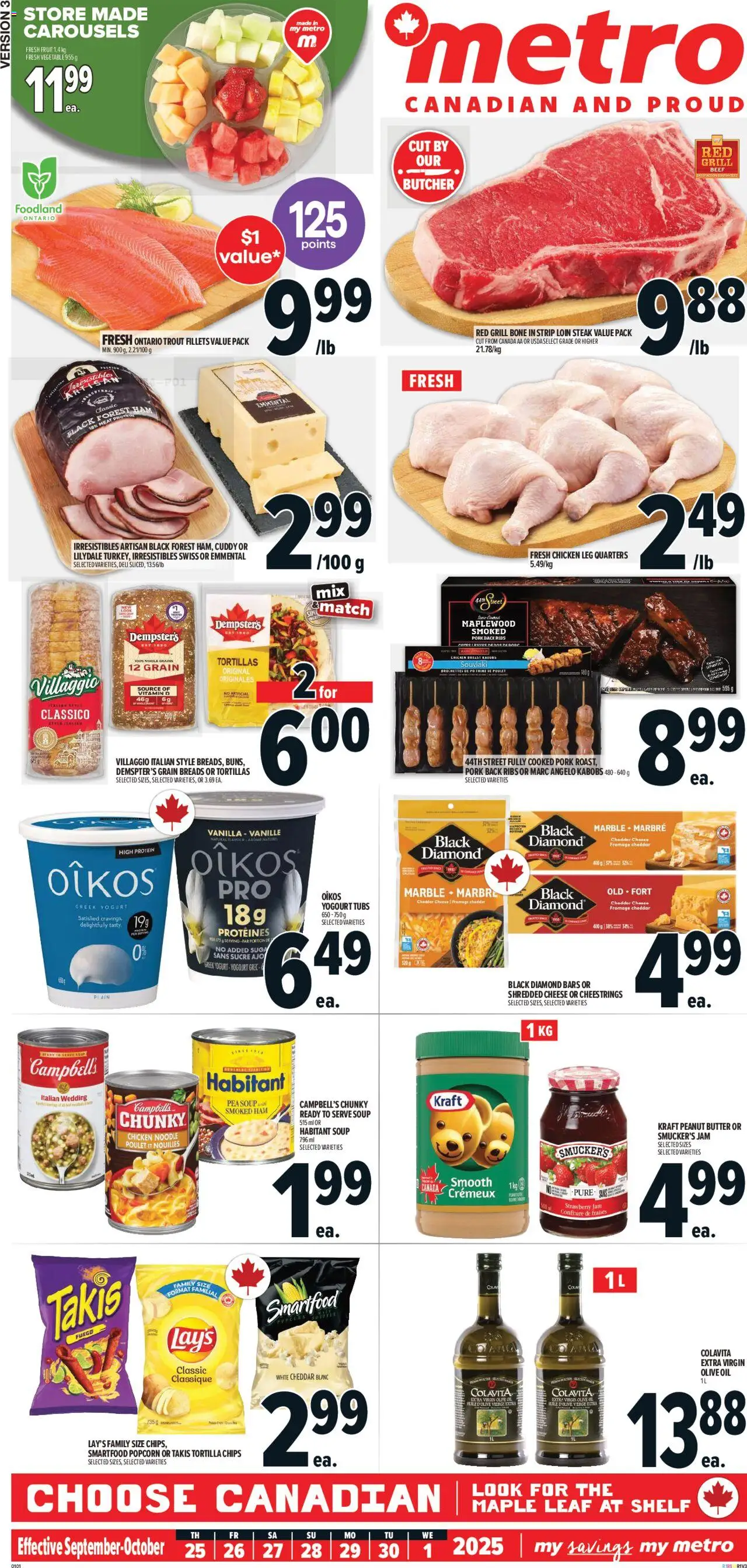 Metro flyer valid from 25.09.2025 | Page: 2 | Products: Grill, Yogurt, Chicken, Pork