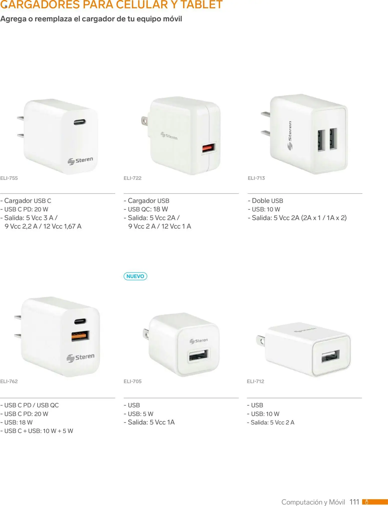 Nuevas ofertas de Steren válidas en toda la República Mexicana desde el 01.01.2026. ¡Encuentra las mejores ofertas en Steren catálogo! | Página: 123 | Productos: Usb, Tablet, Movil, Cargador