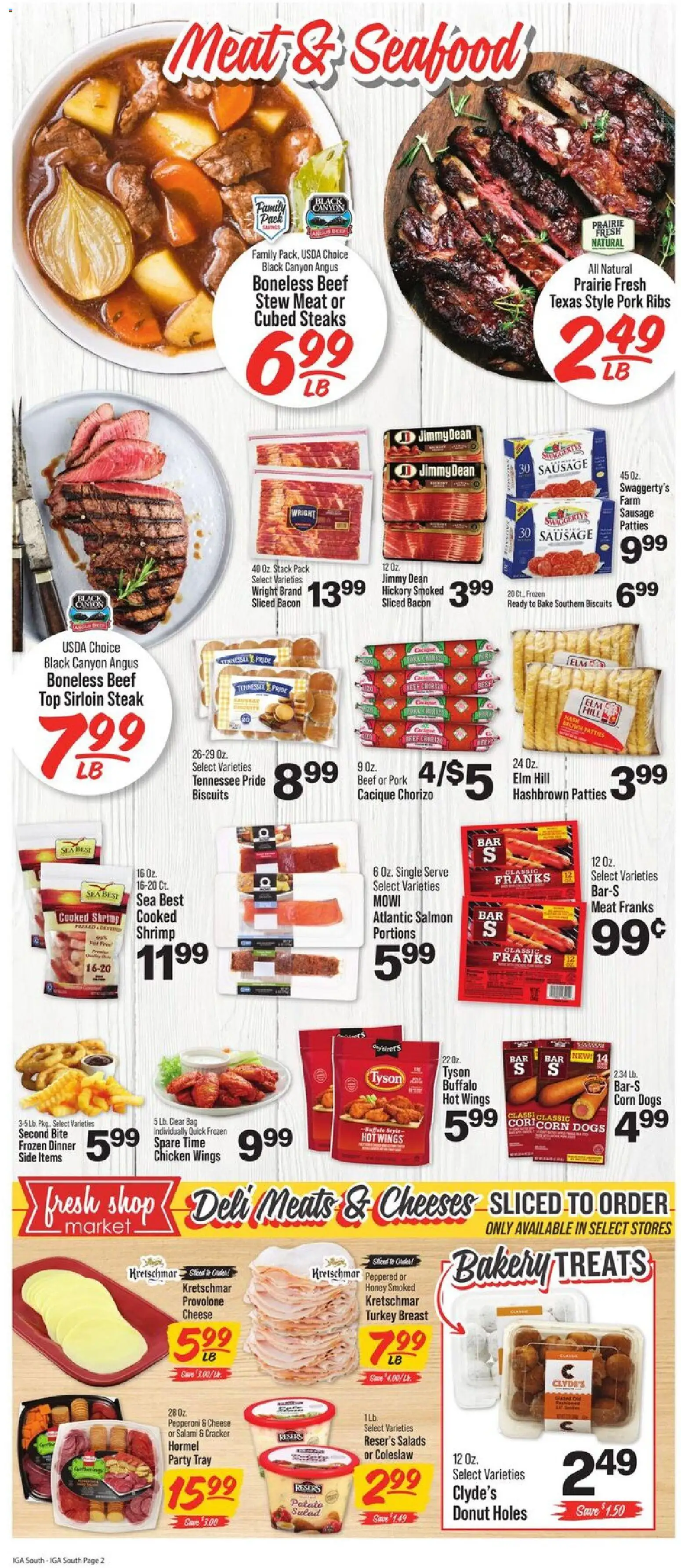 IGA Weekly Ad - valid from 21.01.2026 | Page: 2 | Products: Corn, Cheese, Pork, Oven