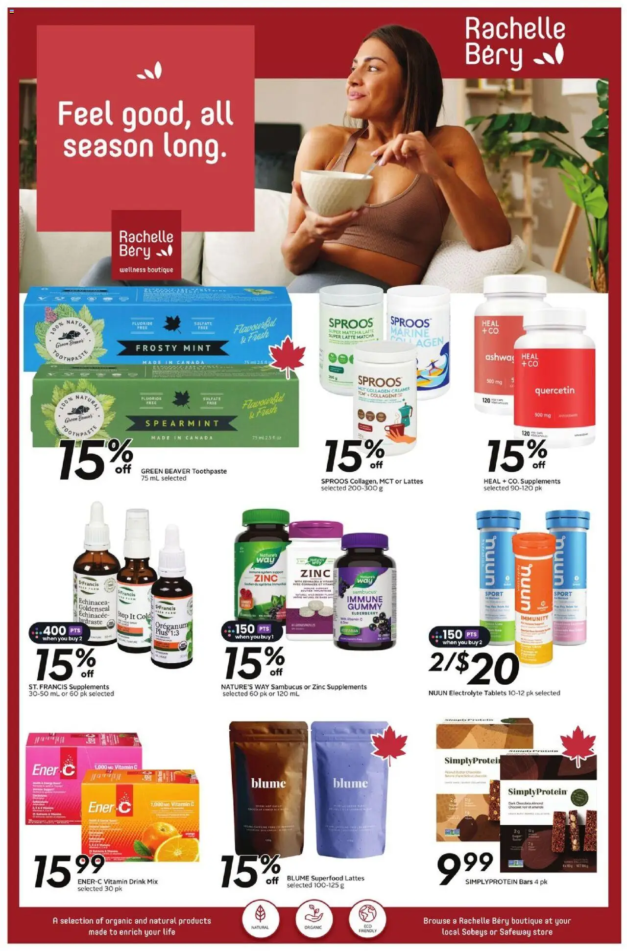 Sobeys flyer valid from 18.09.2025 | Page: 22 | Products: Toothpaste, Butter, Chocolate