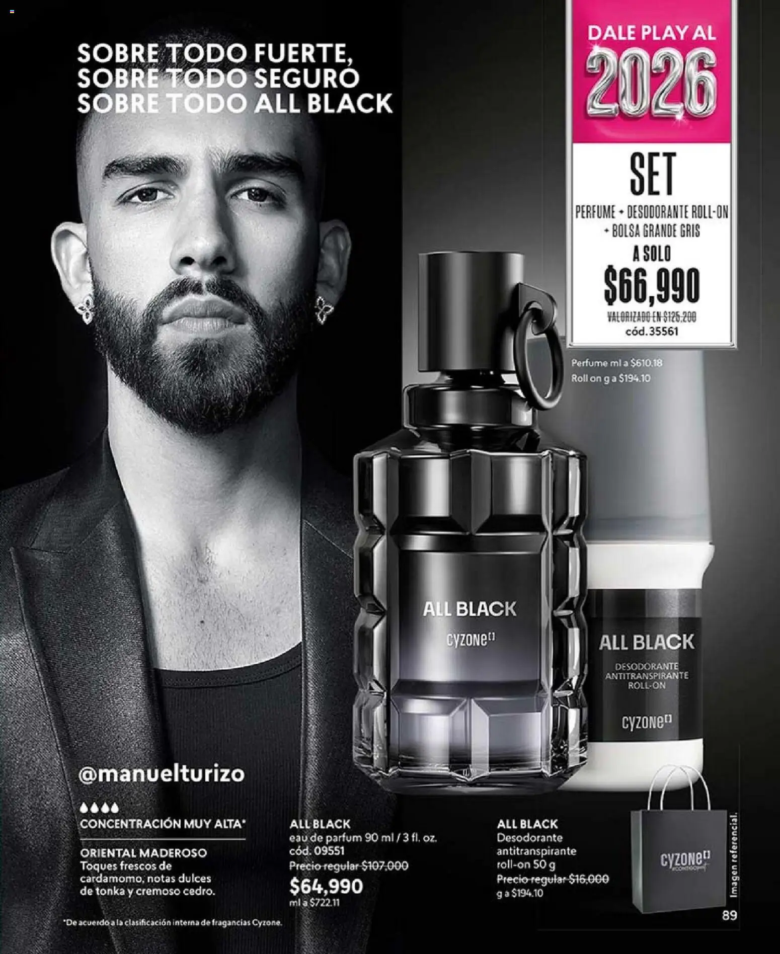 CyZone revista - valida desde el 01.01.2026 | Página: 89 | Productos: Bolsa, Perfume, Desodorante, Antitranspirante