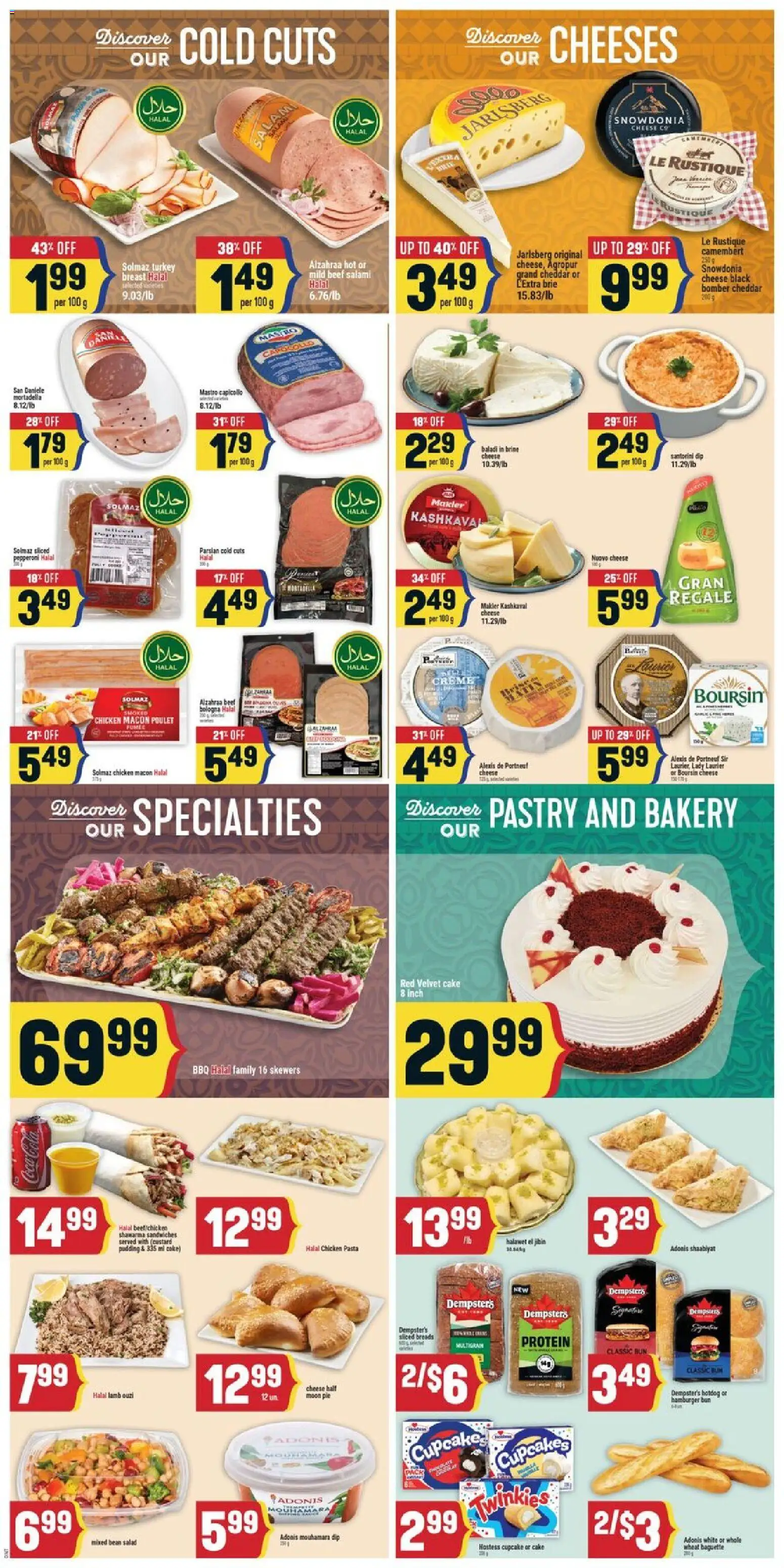 Adonis flyer valid from 08.01.2026 | Page: 5 | Products: Pasta, Salad, Cheese, Salami