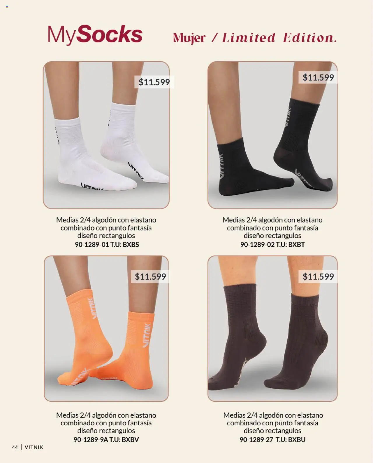 Vitnik catálogo Accesorios │ válido desde el 08.08.2025 | Página: 44 | Productos: Algodón, Medias
