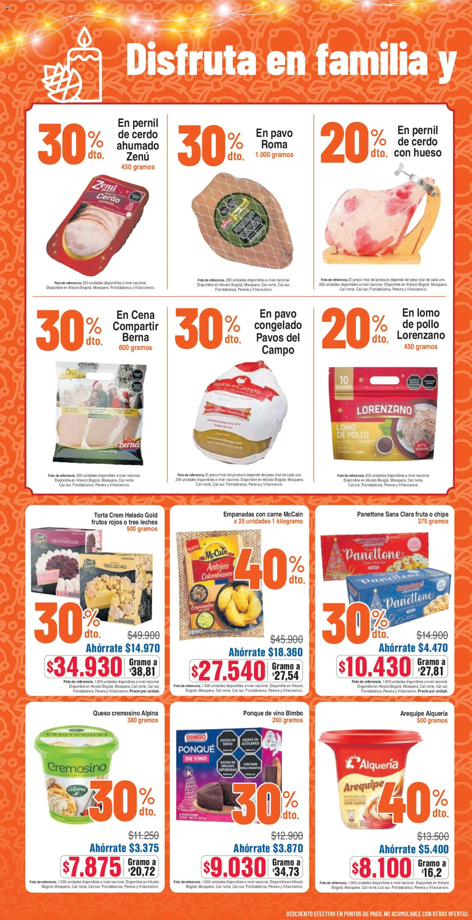 Alkosto revista - valida desde el 13.12.2025 | Página: 10 | Productos: Pollo, Arequipe, Peso, Vino