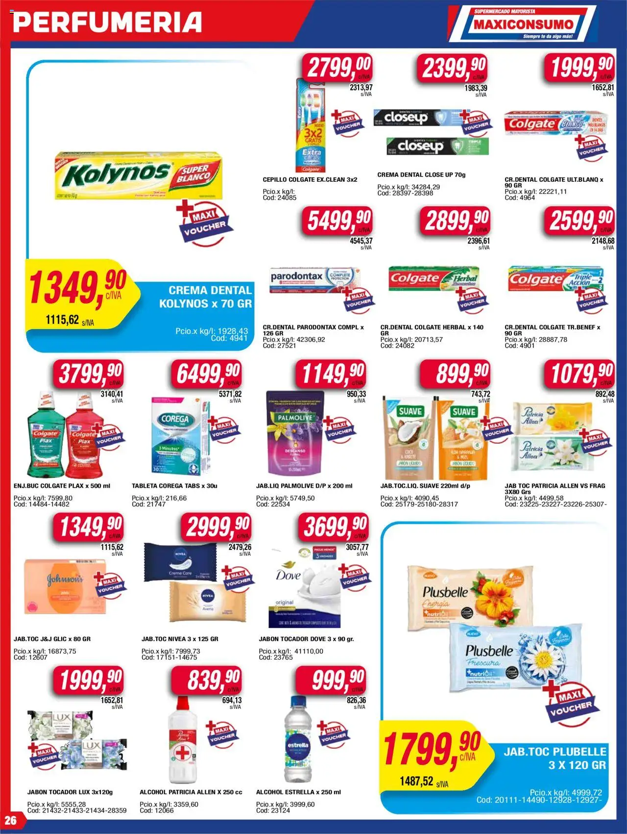 Maxiconsumo ofertas │ válido desde el 04.08.2025 | Página: 26 | Productos: Tableta, Té, Cava, Crema