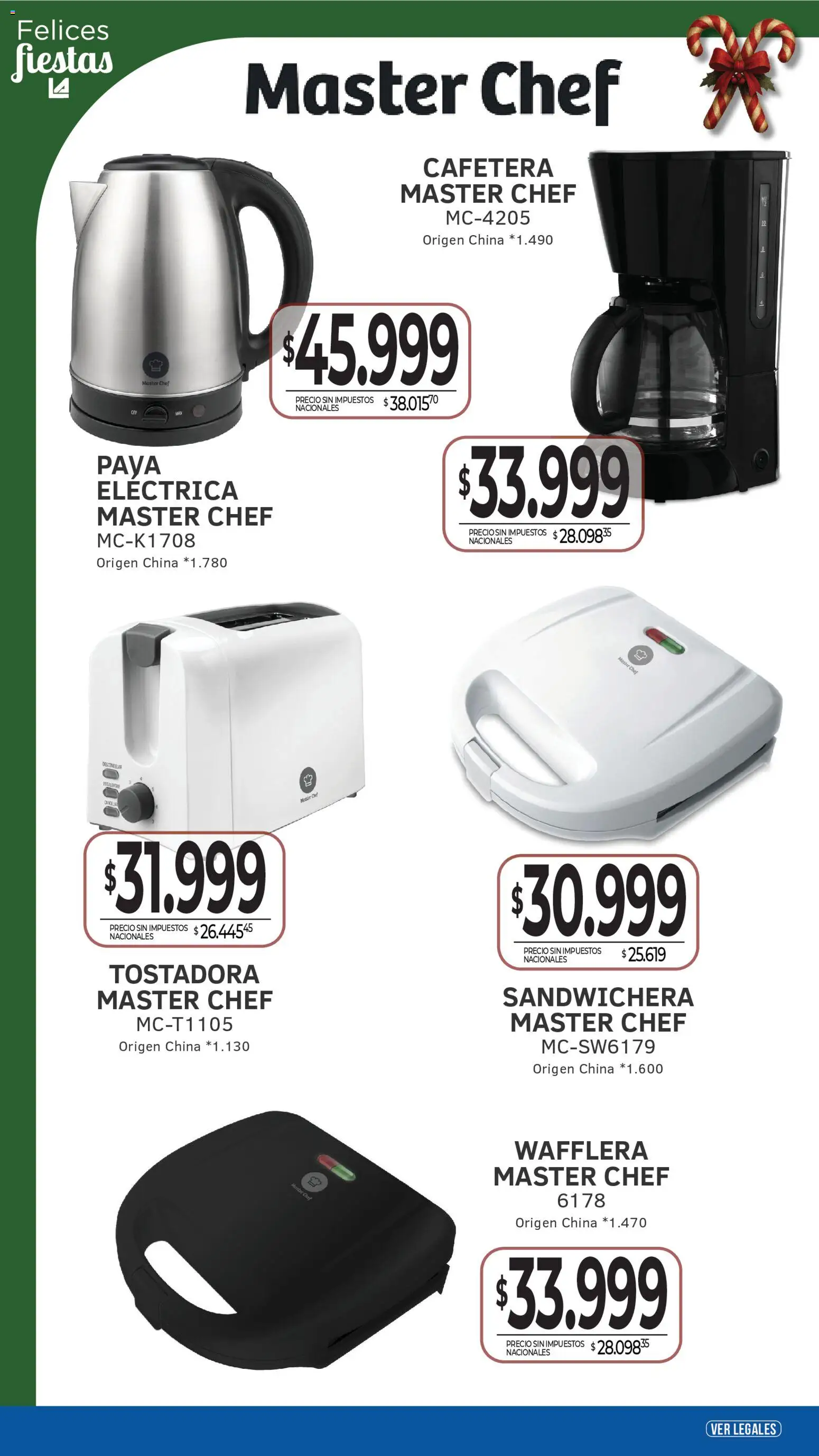 La Anonima Tecno Hogar Fiestas │ válido desde el 18.12.2025 | Página: 3 | Productos: Cafetera, Pava, Sandwichera, Tostadora