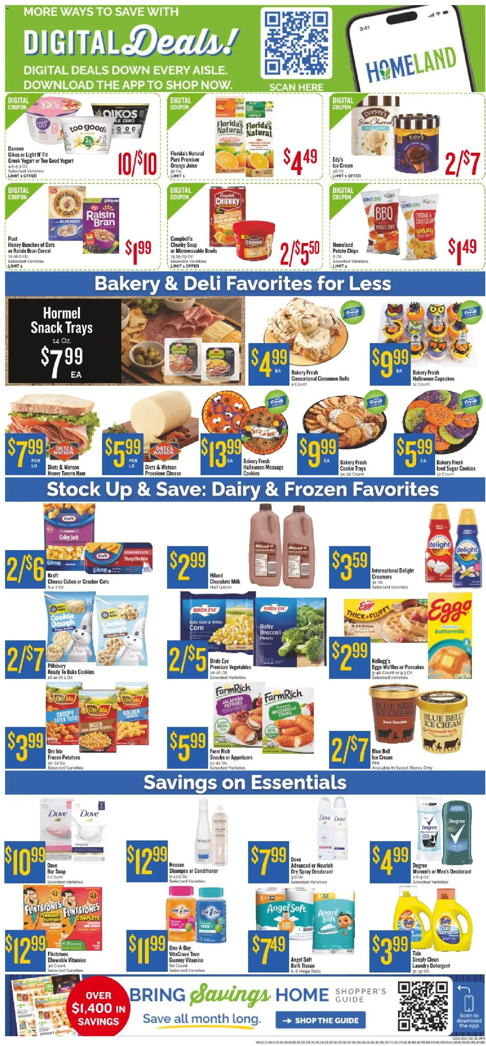 Homeland Weekly Ad - valid from 22.10.2025 | Page: 2 | Products: Bakery, Soap, Cream, Vegetables