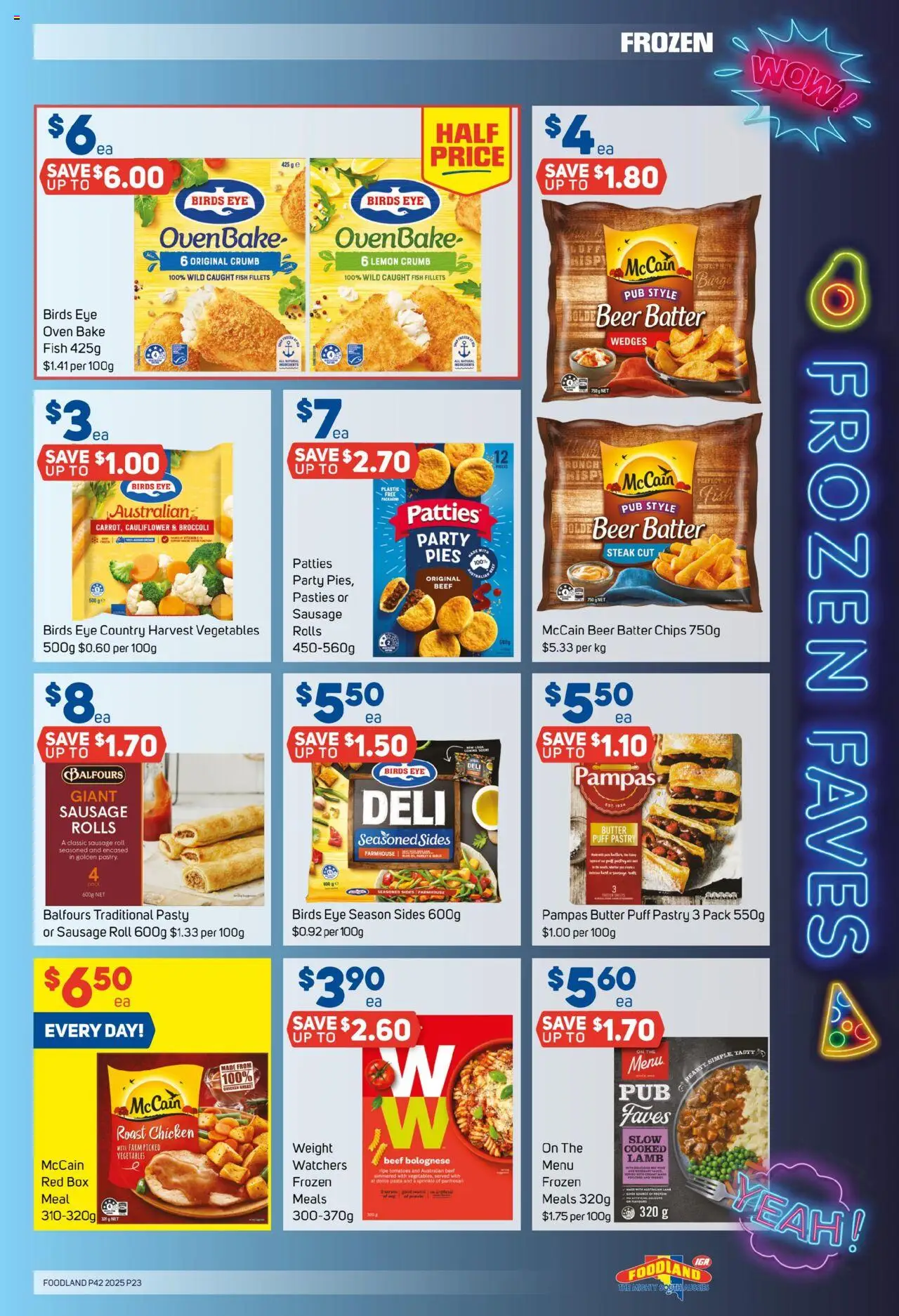 Foodland catalogue - valid from 15.10.2025 | Page: 23 | Products: Chips, Sausage, Pies, Oven