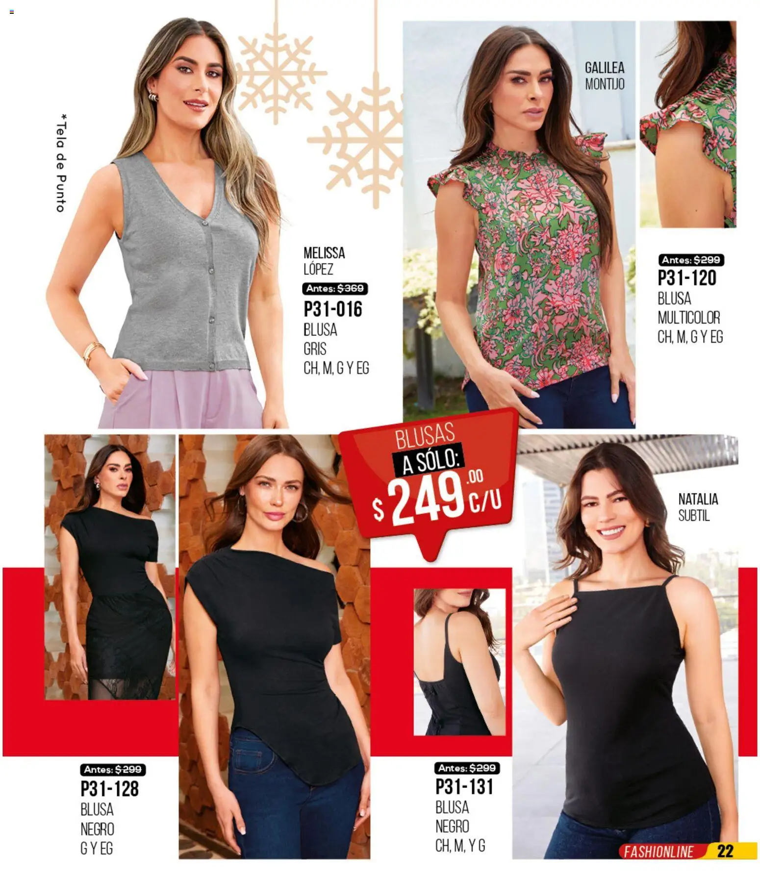 Nuevas ofertas de Cklass válidas en toda la República Mexicana desde el 30.11.2025. ¡Encuentra las mejores ofertas en Cklass catálogo Rebajas Navideñas Ropa! | Página: 23 | Productos: Blusa