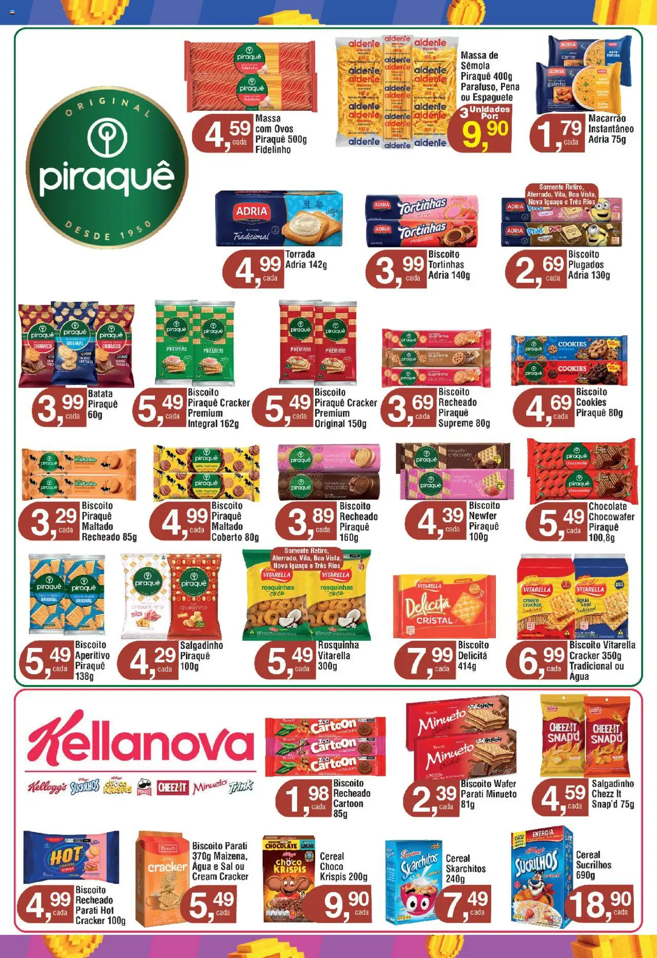 Royal Supermercados Folheto - válido de 15.09.2025 | Página: 10 | Produtos: Biscoito parati, Macarrão, Massa, Cookies