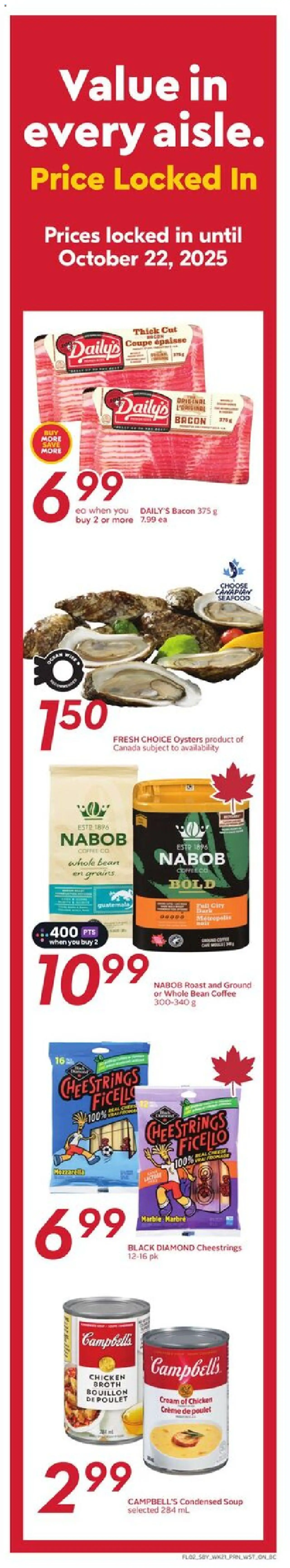 Safeway flyer valid from 18.09.2025 | Page: 3 | Products: Cream, Coffee, Chicken