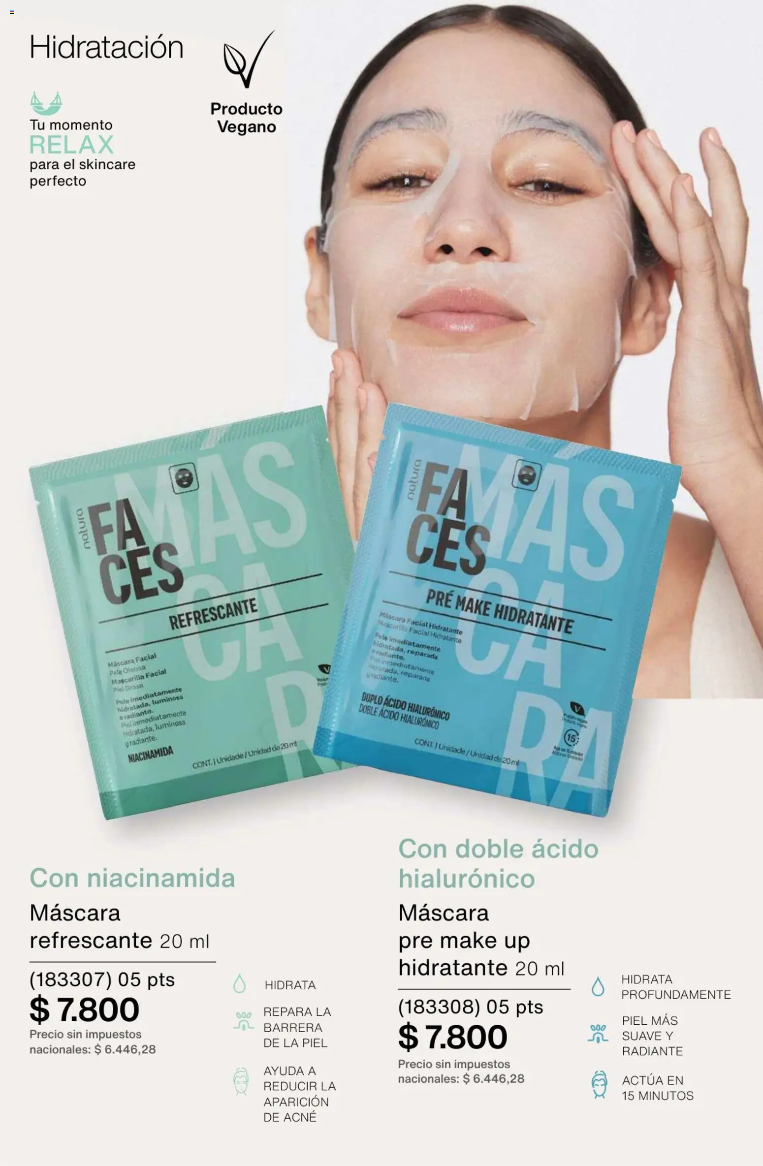 Catálogo Natura Ciclo 3 │ válido desde el 09.02.2026 | Página: 165 | Productos: Mascarilla, Máscara, Radiante
