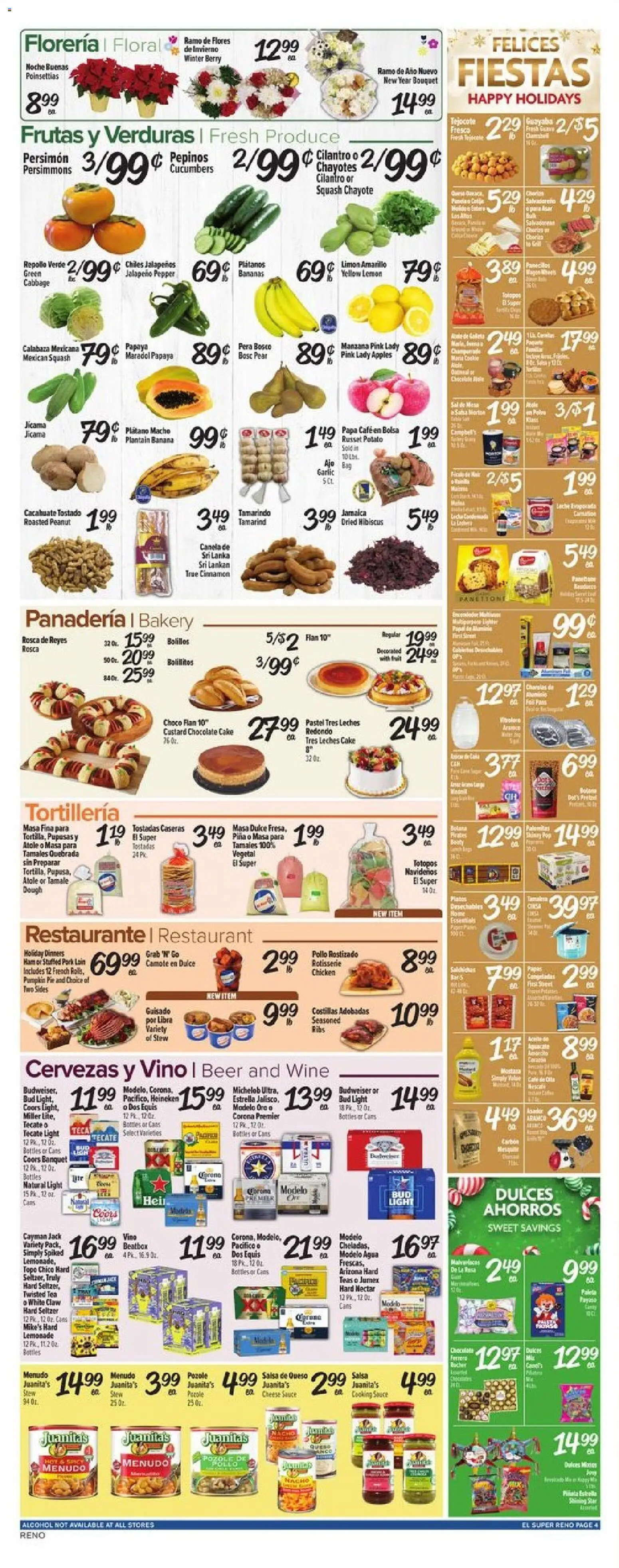 El Super Weekly Ad - NV - valid from 24.12.2025 | Page: 4 | Products: Wine, Pepper, Garlic, Pumpkin