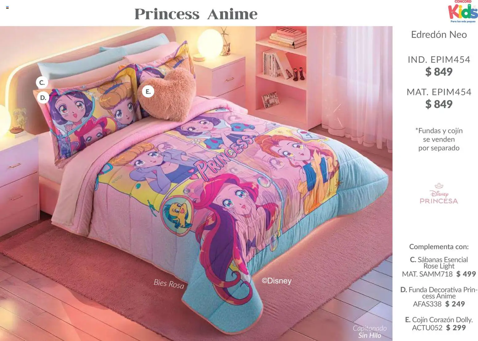 Nuevas ofertas de Colchas Concord válidas en toda la República Mexicana desde el 01.02.2026. ¡Encuentra las mejores ofertas en Colchas Concord catálogo Kids! | Página: 33 | Productos: Funda, Sabanas
