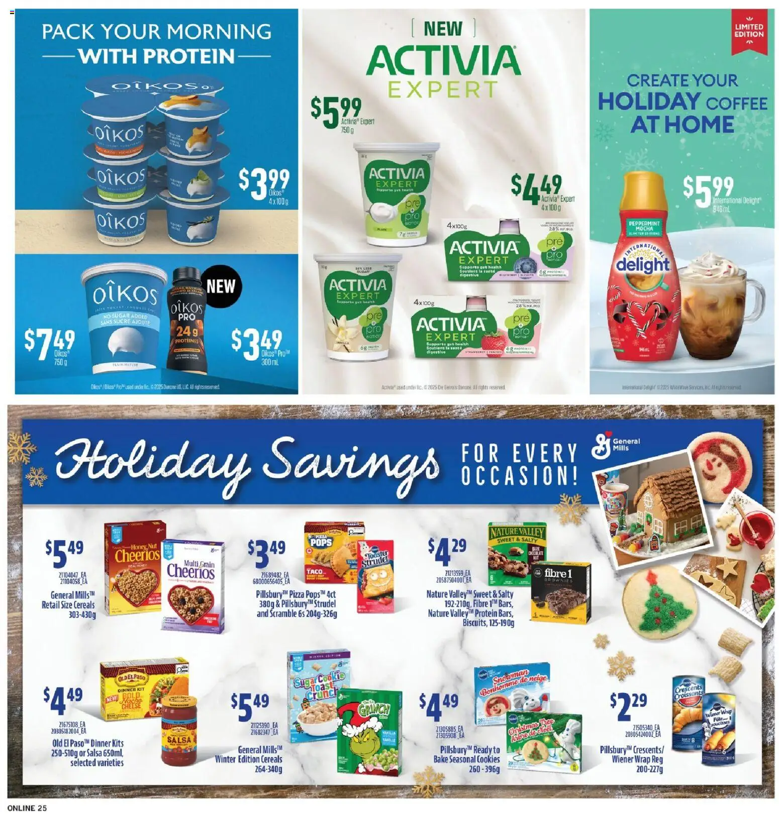 Fortinos flyer valid from 13.11.2025 | Page: 24 | Products: Cereals, Cookies, Coffee, Pizza