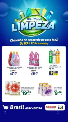 Brasil Atacadista - Ofertas Festival da Limpeza - Pré-Visualização do folheto da loja Brasil Atacadista, válido de 03.11.2025