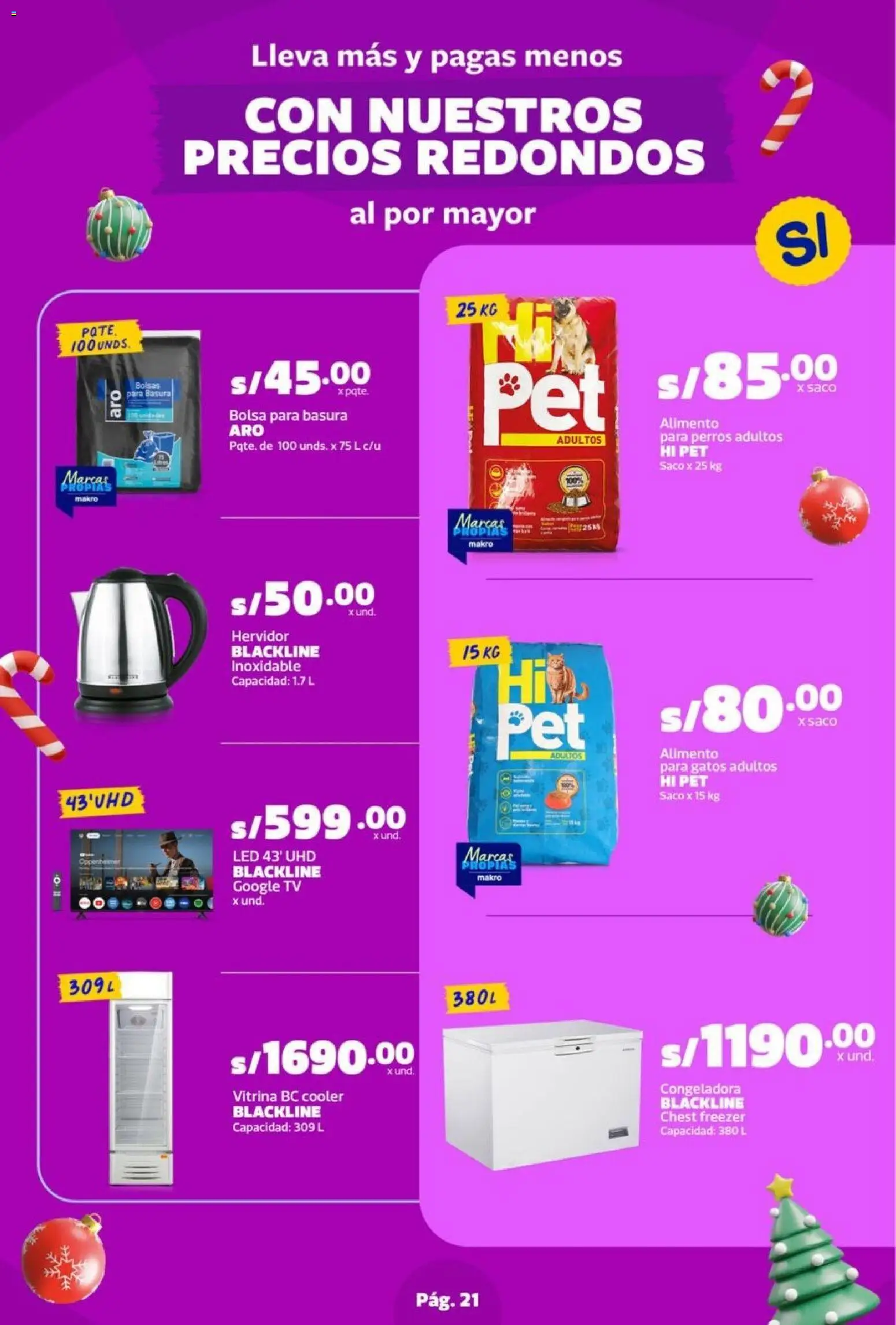 Catálogo Makro válido desde 06.11.2025 | Página: 21 | Productos: Saco, Bolsa, Hervidor