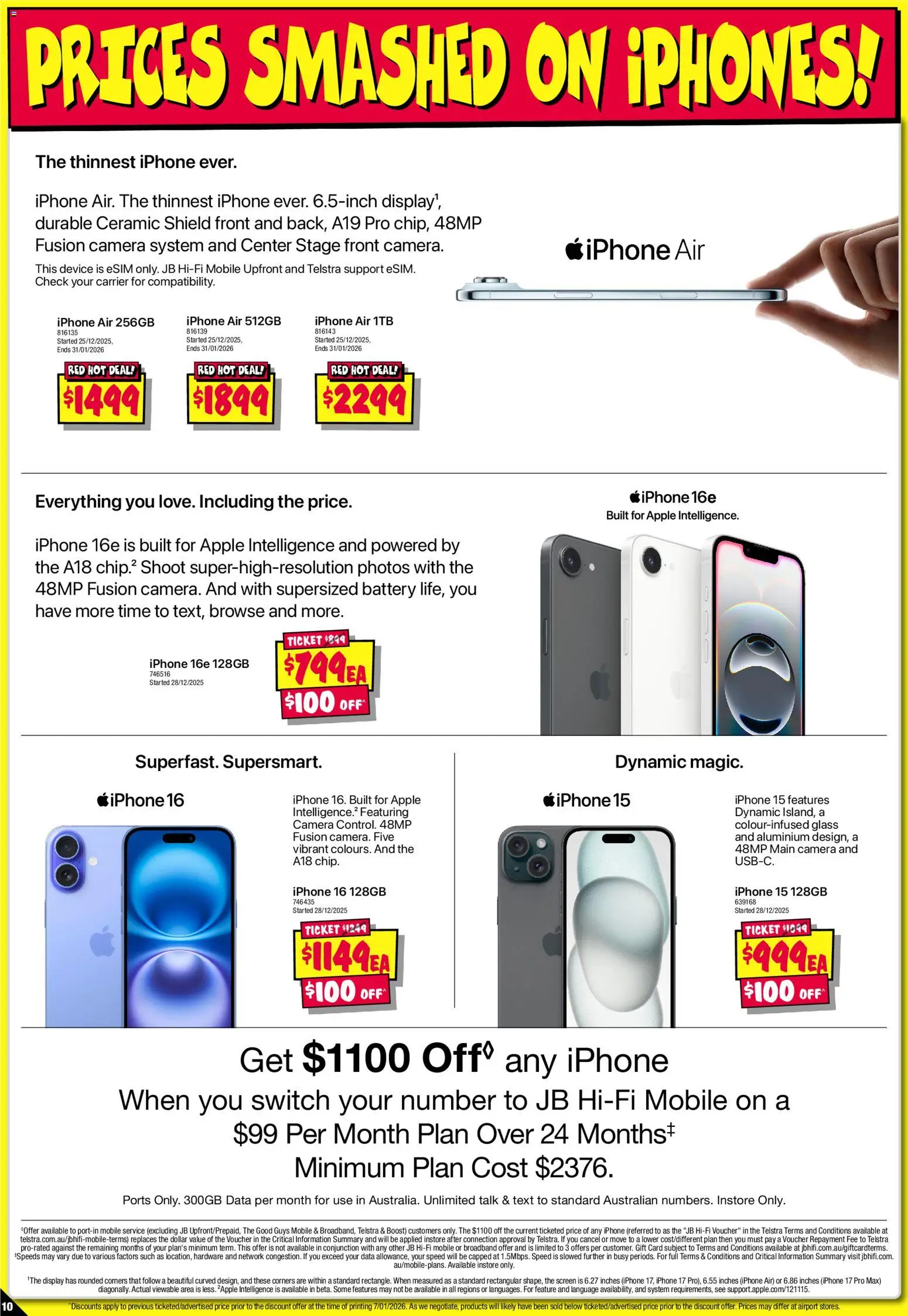 JB Hi-Fi catalogue - valid from 15.01.2026 | Page: 10 | Products: Battery, Device, Iphone, Screen