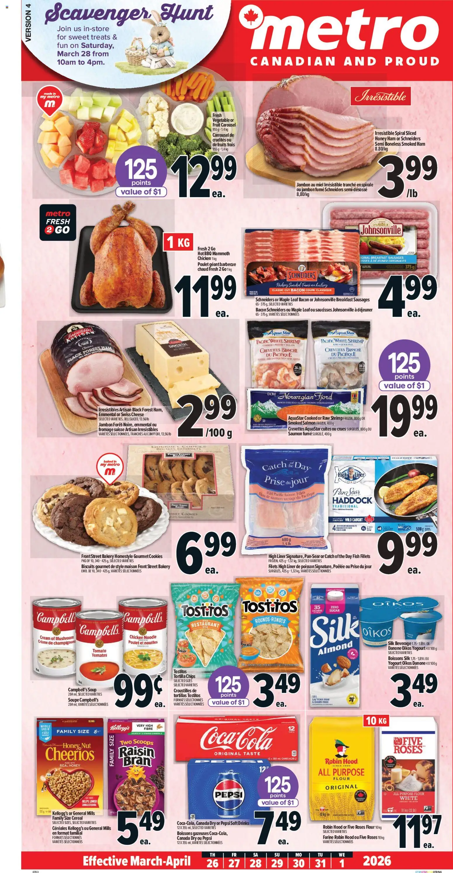 Metro flyer valid from 26.03.2026 | Page: 2 | Products: Fish, Chips, Cheese, Ham