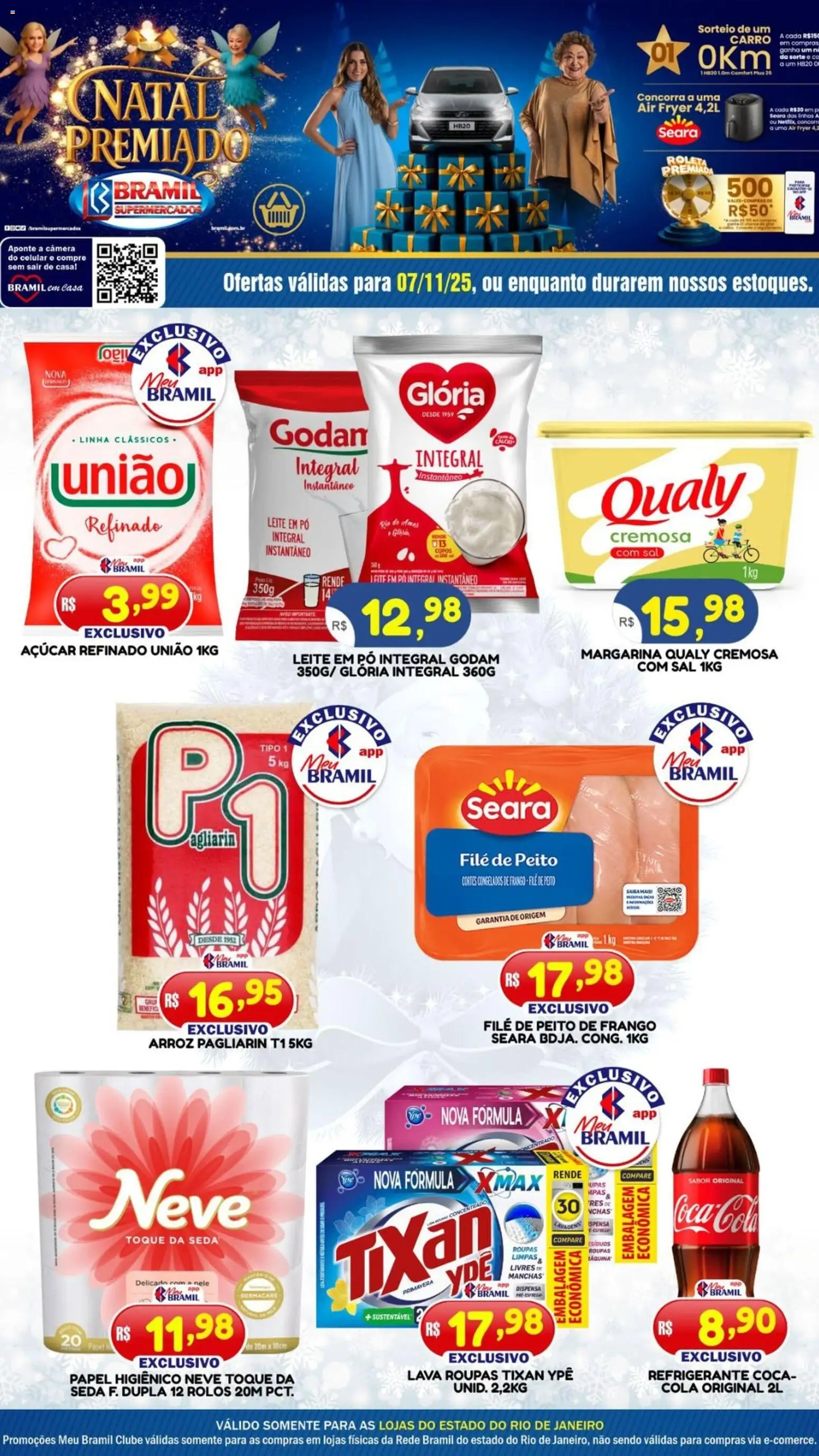Bramil Supermercados Folheto - válido de 07.11.2025 | Página: 1 | Produtos: Cola, Leite, Copos, Sal